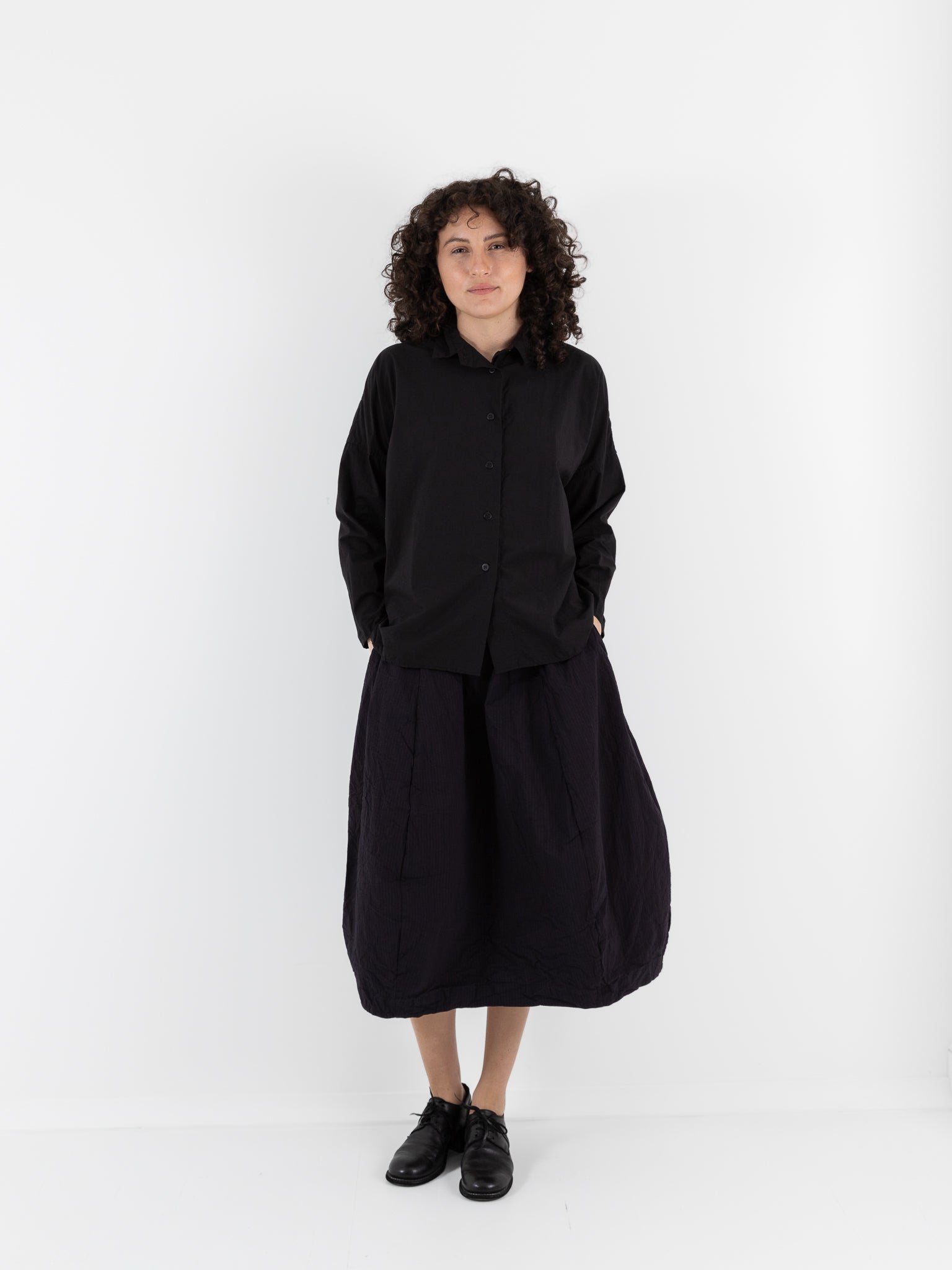 Bergfabel Tina Shirt in Black - BERGFABEL at Worthwhile - shop TOP