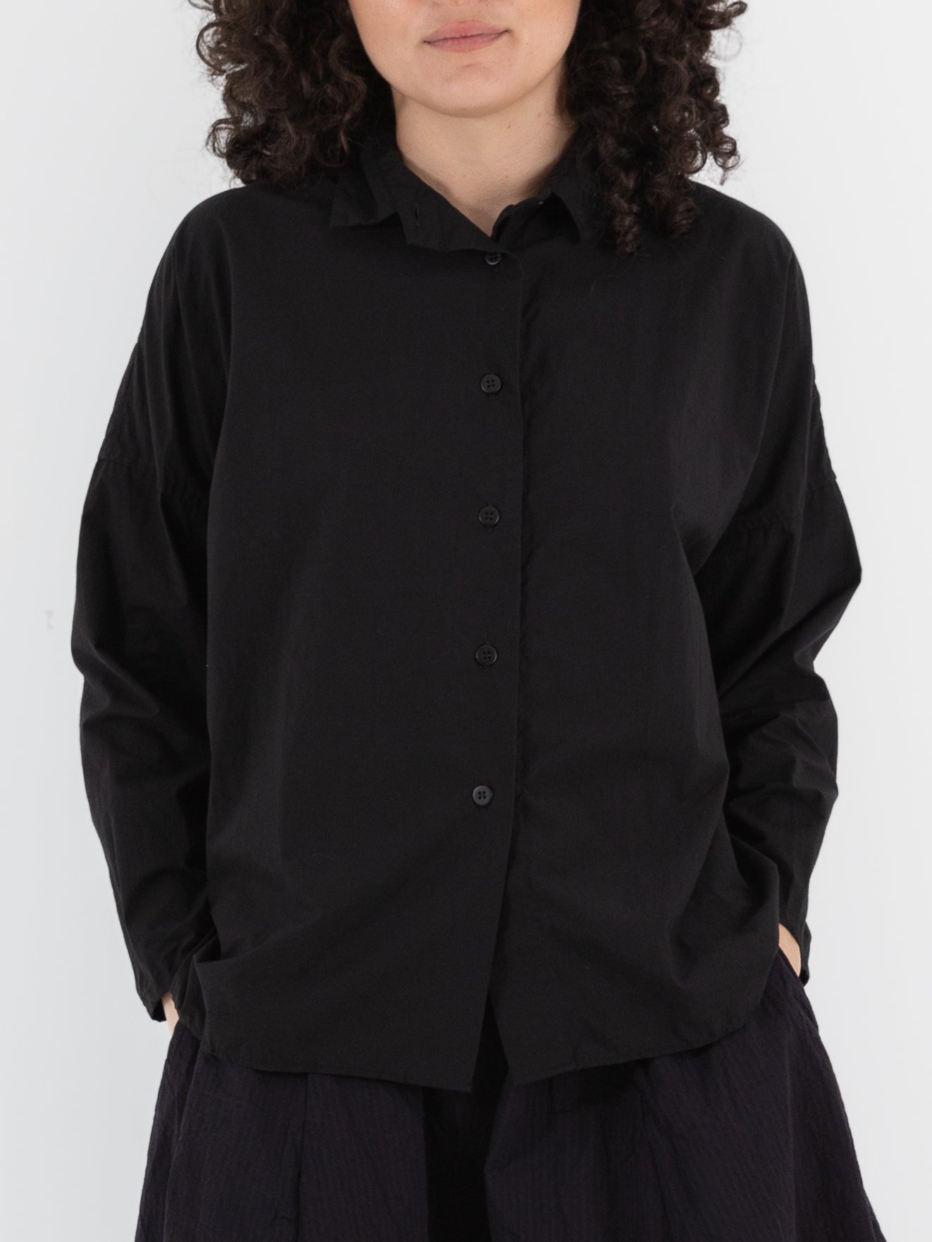 Bergfabel Tina Shirt in Black - BERGFABEL at Worthwhile - shop TOP