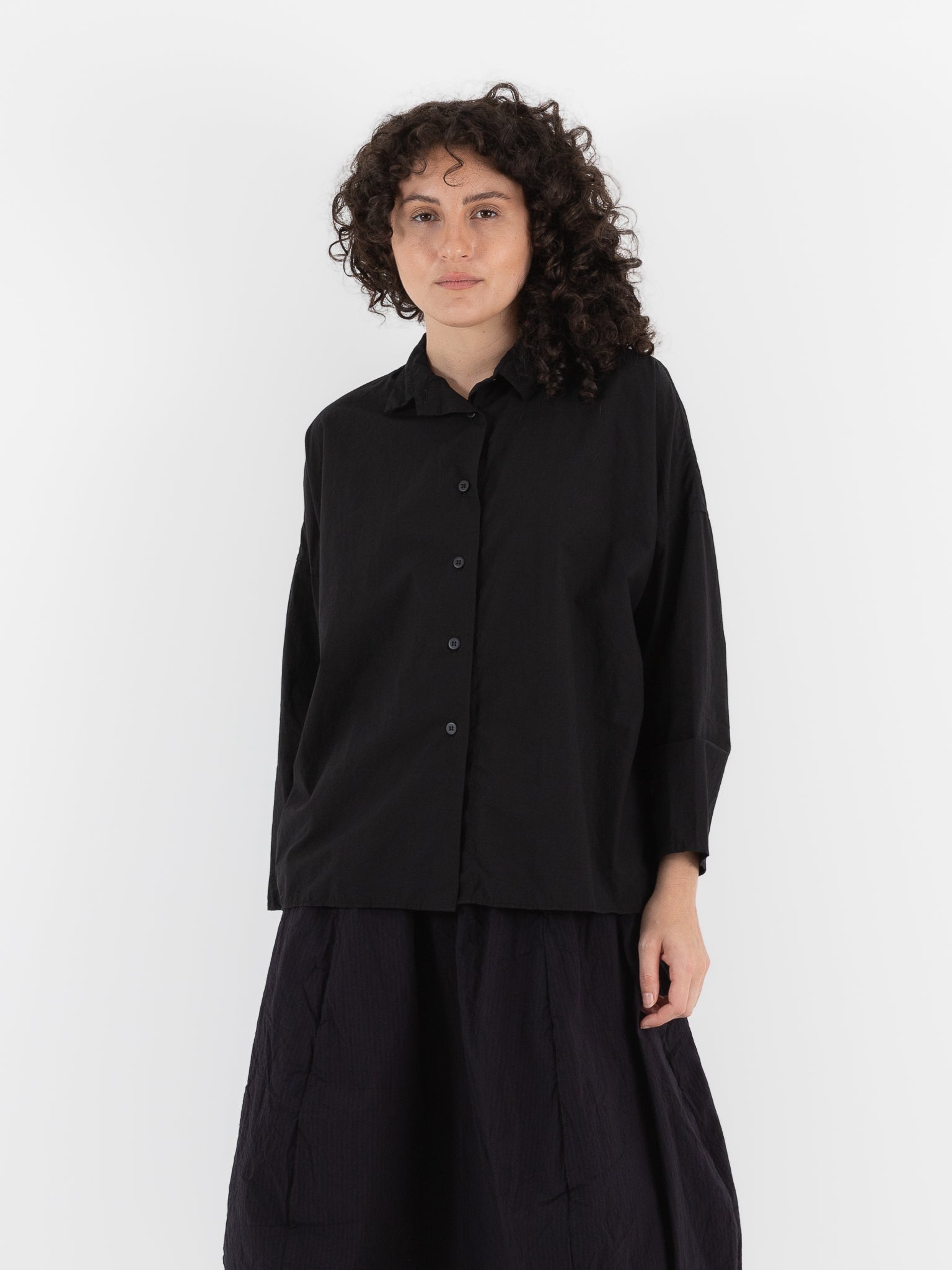 Bergfabel Tina Shirt in Black - BERGFABEL at Worthwhile - shop TOP