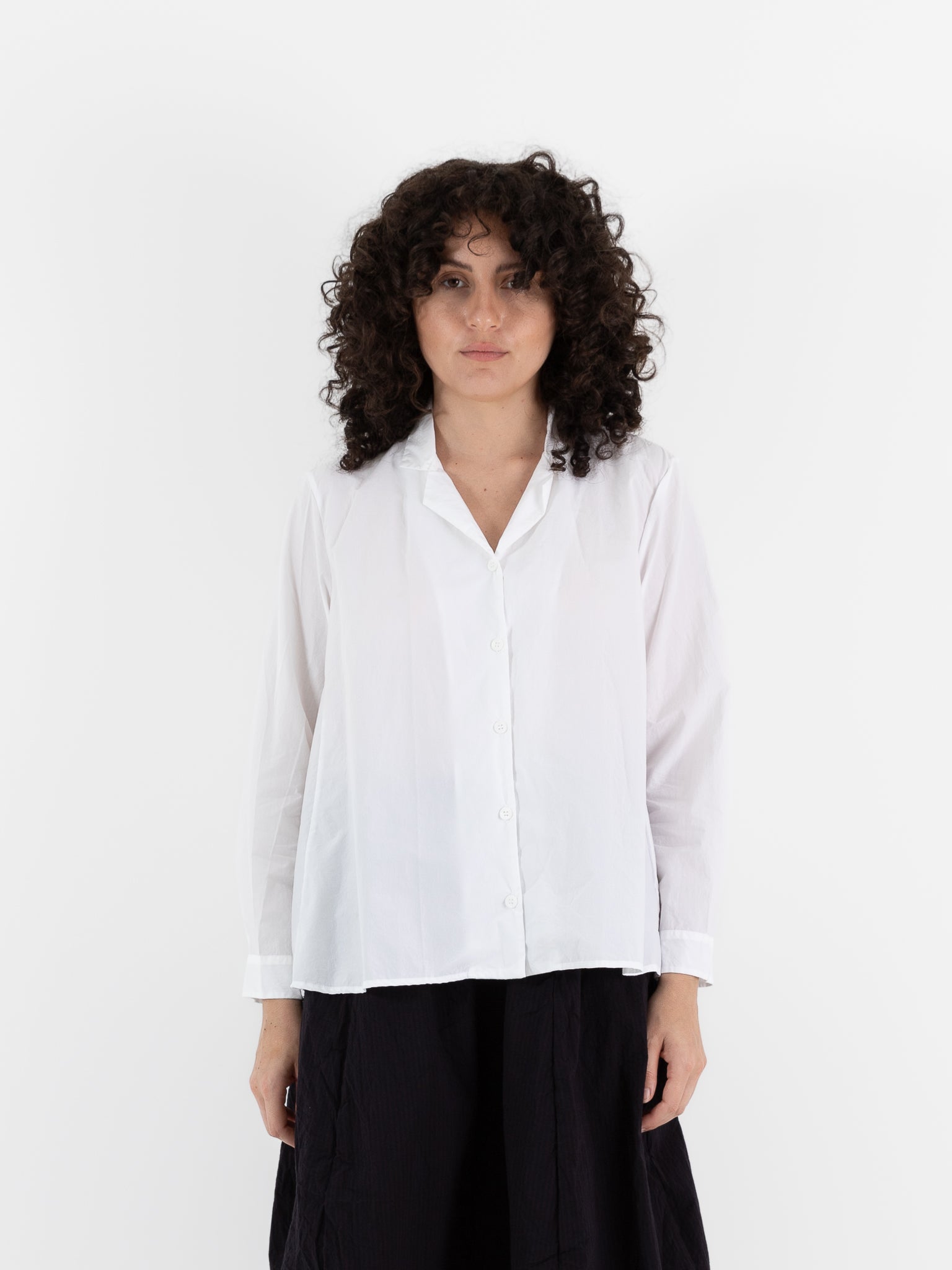 Bergfabel Jenny Shirt in White - BERGFABEL at Worthwhile - shop TOP