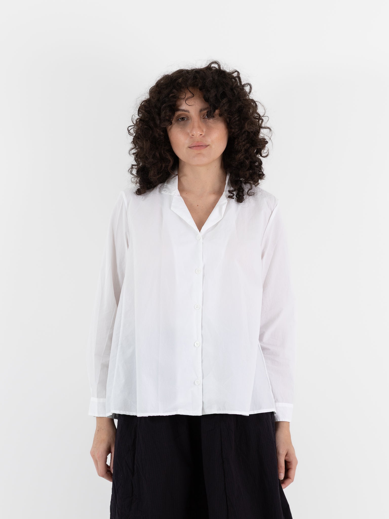 Bergfabel Jenny Shirt in White - BERGFABEL at Worthwhile - shop TOP