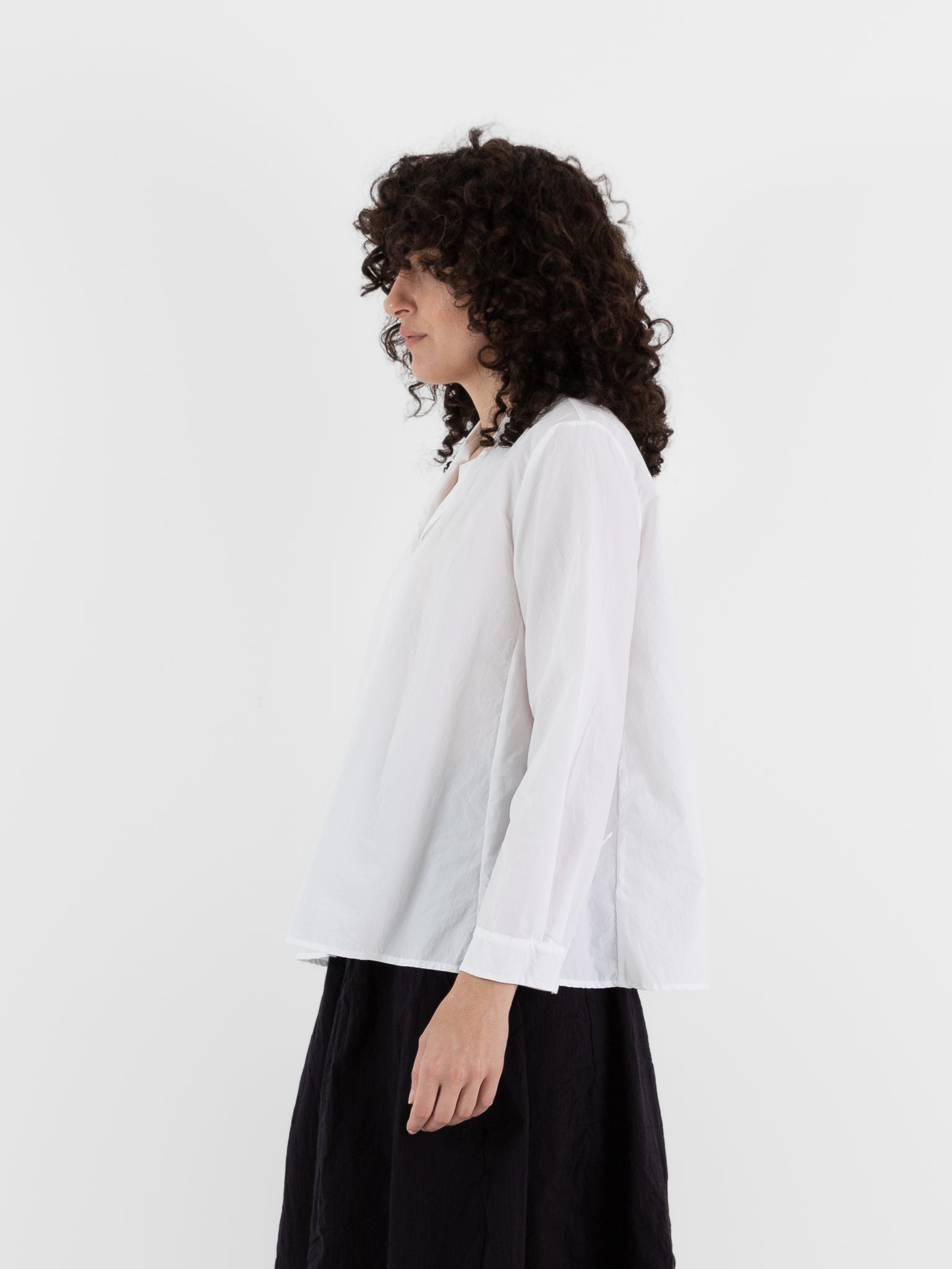 Bergfabel Jenny Shirt in White - BERGFABEL at Worthwhile - shop TOP