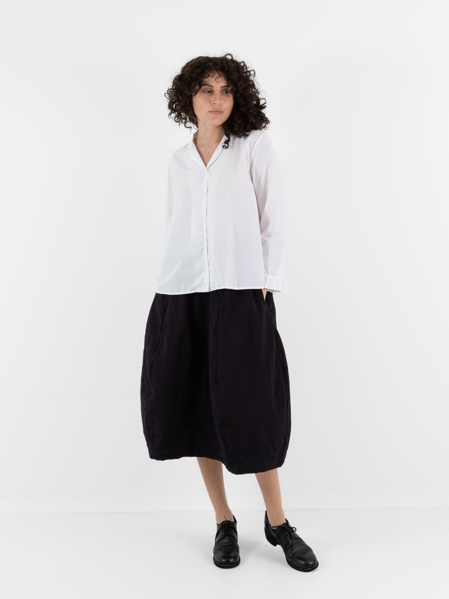 Bergfabel Jenny Shirt in White - BERGFABEL at Worthwhile - shop TOP