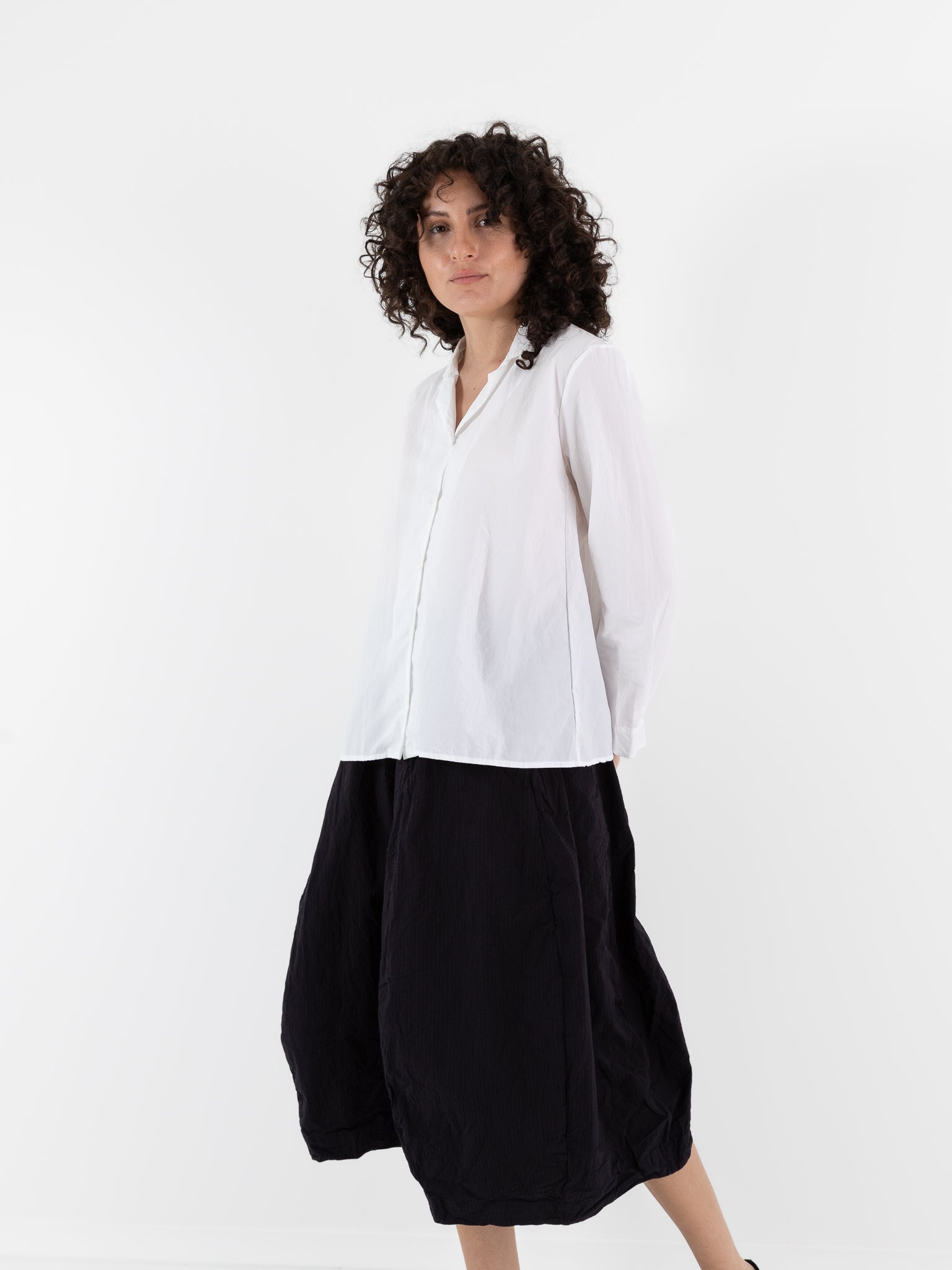 Bergfabel Jenny Shirt in White - BERGFABEL at Worthwhile - shop TOP