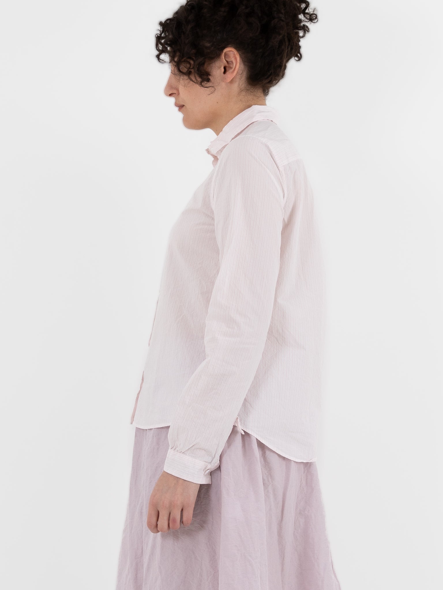 Bergfabel Tyrol Shirt in Pink Stripe - BERGFABEL at Worthwhile - shop TOP