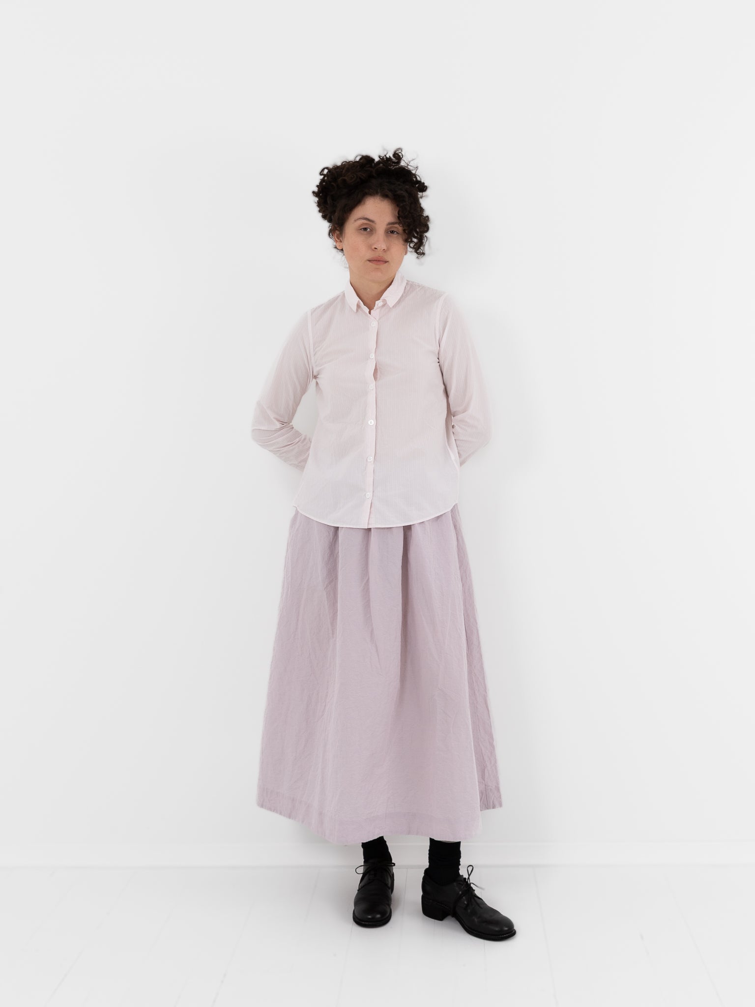 Bergfabel Tyrol Shirt in Pink Stripe - BERGFABEL at Worthwhile - shop TOP