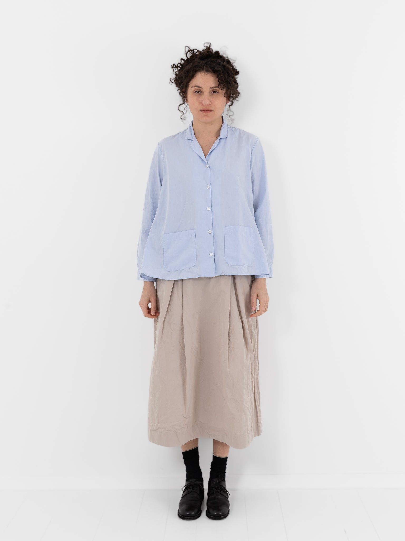 Bergfabel Jenny Shirt in Sax - BERGFABEL at Worthwhile - shop TOP