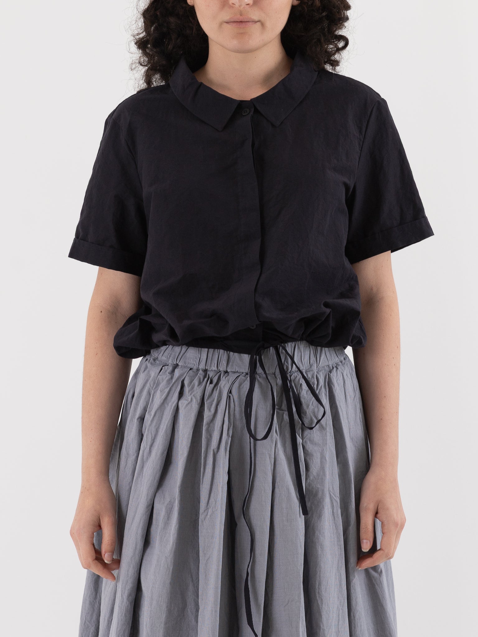 Bergfabel Alma Shirt in Black - BERGFABEL at Worthwhile - shop TOP
