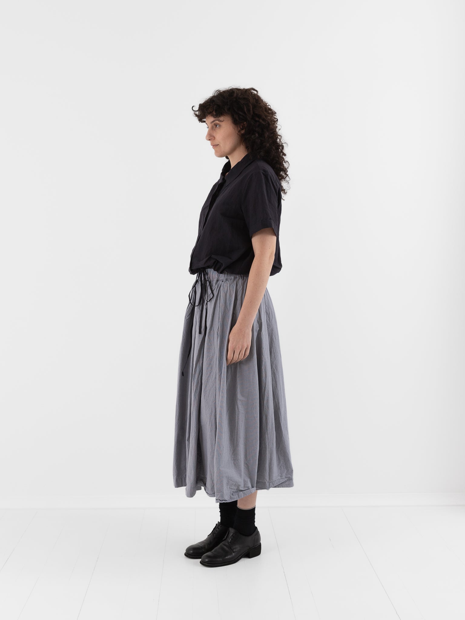 Bergfabel Alma Shirt in Black - BERGFABEL at Worthwhile - shop TOP