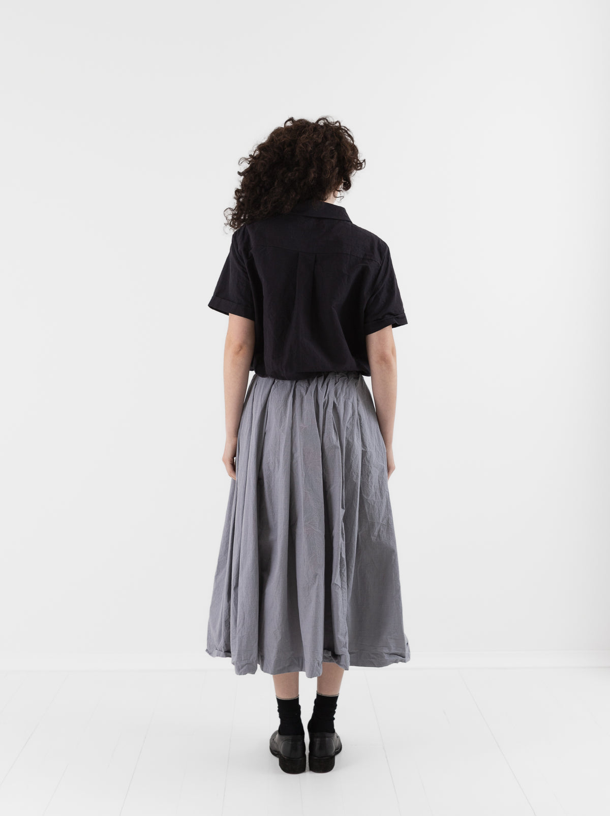 Bergfabel Matilde Skirt in Charcoal Check - BERGFABEL at Worthwhile - shop SKIRT