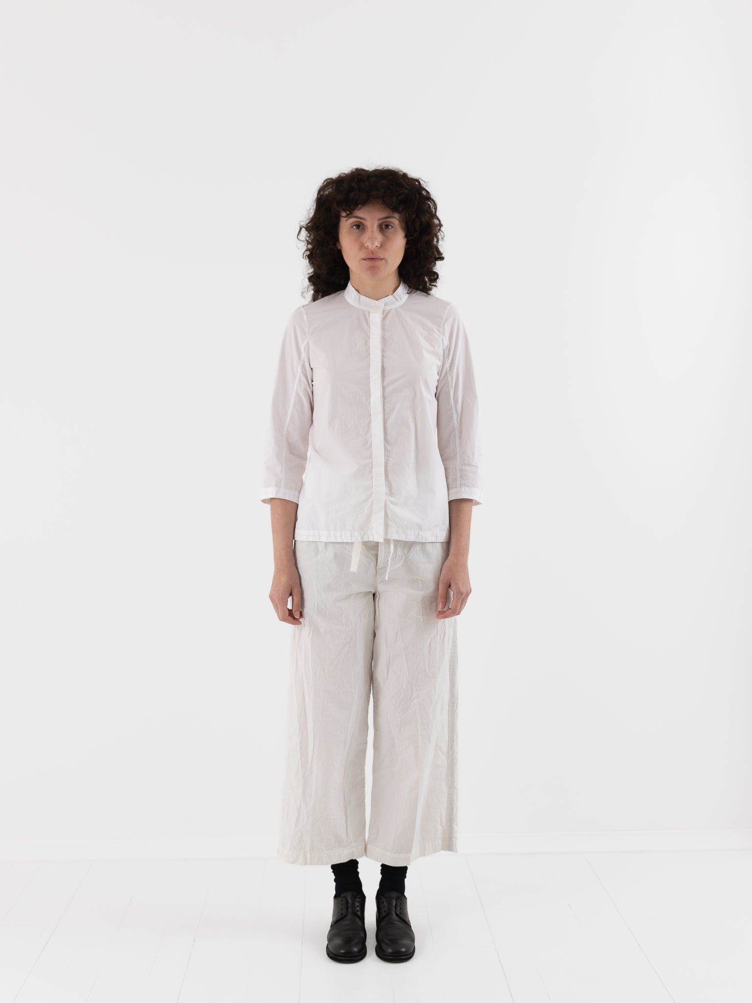 Bergfabel Ada Shirt in White - BERGFABEL at Worthwhile - shop TOP