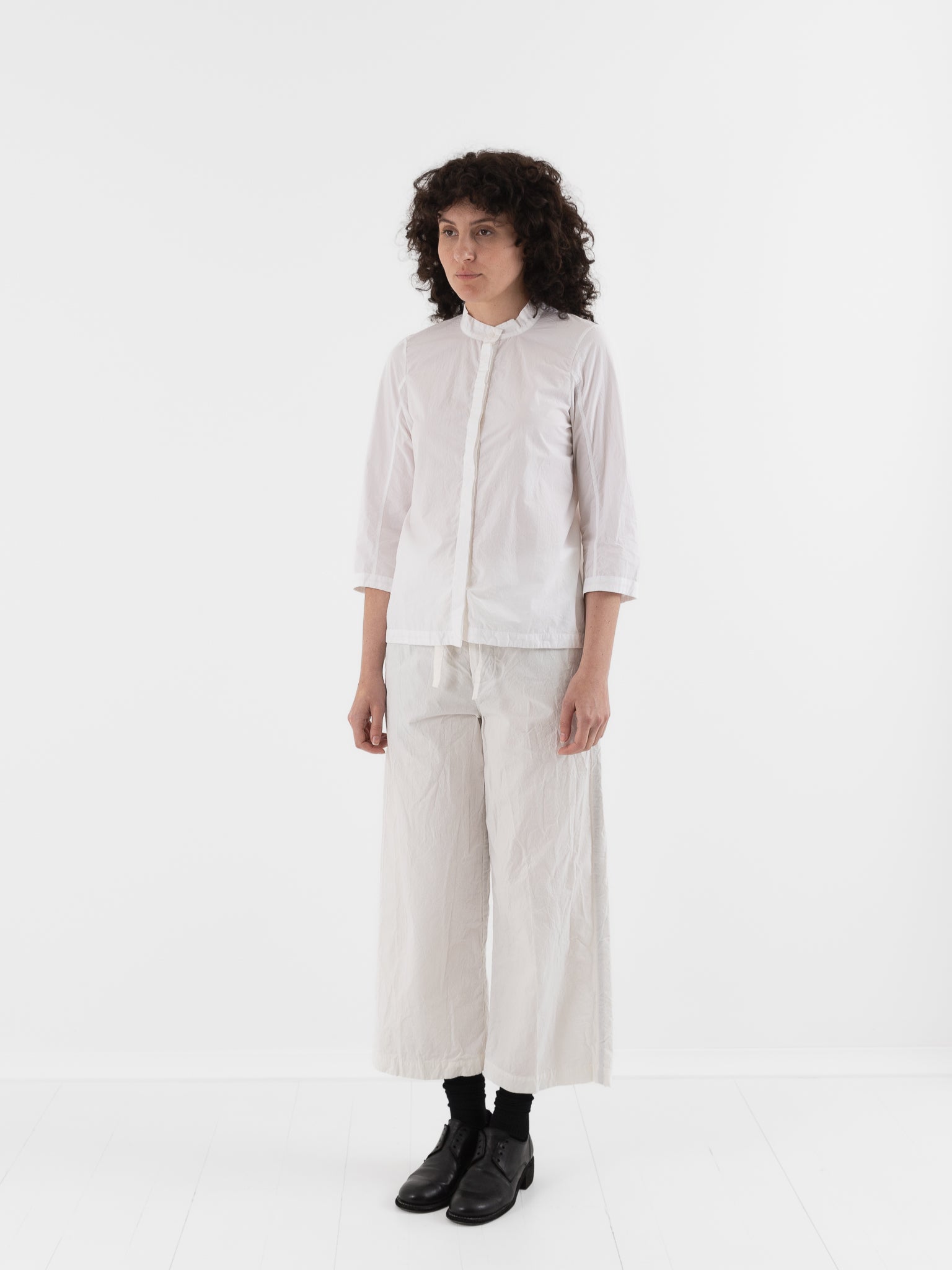 Bergfabel Ada Shirt in White - BERGFABEL at Worthwhile - shop TOP