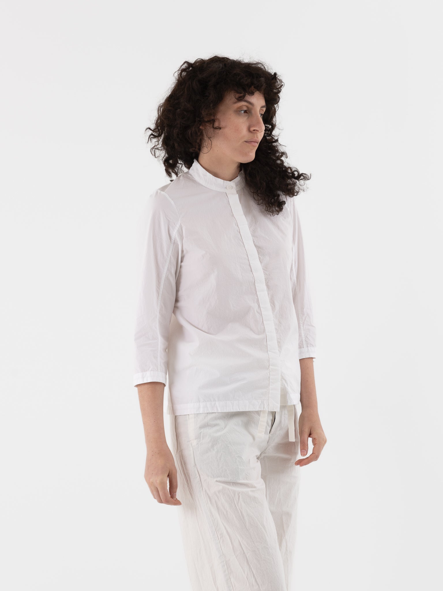 Bergfabel Ada Shirt in White - BERGFABEL at Worthwhile - shop TOP