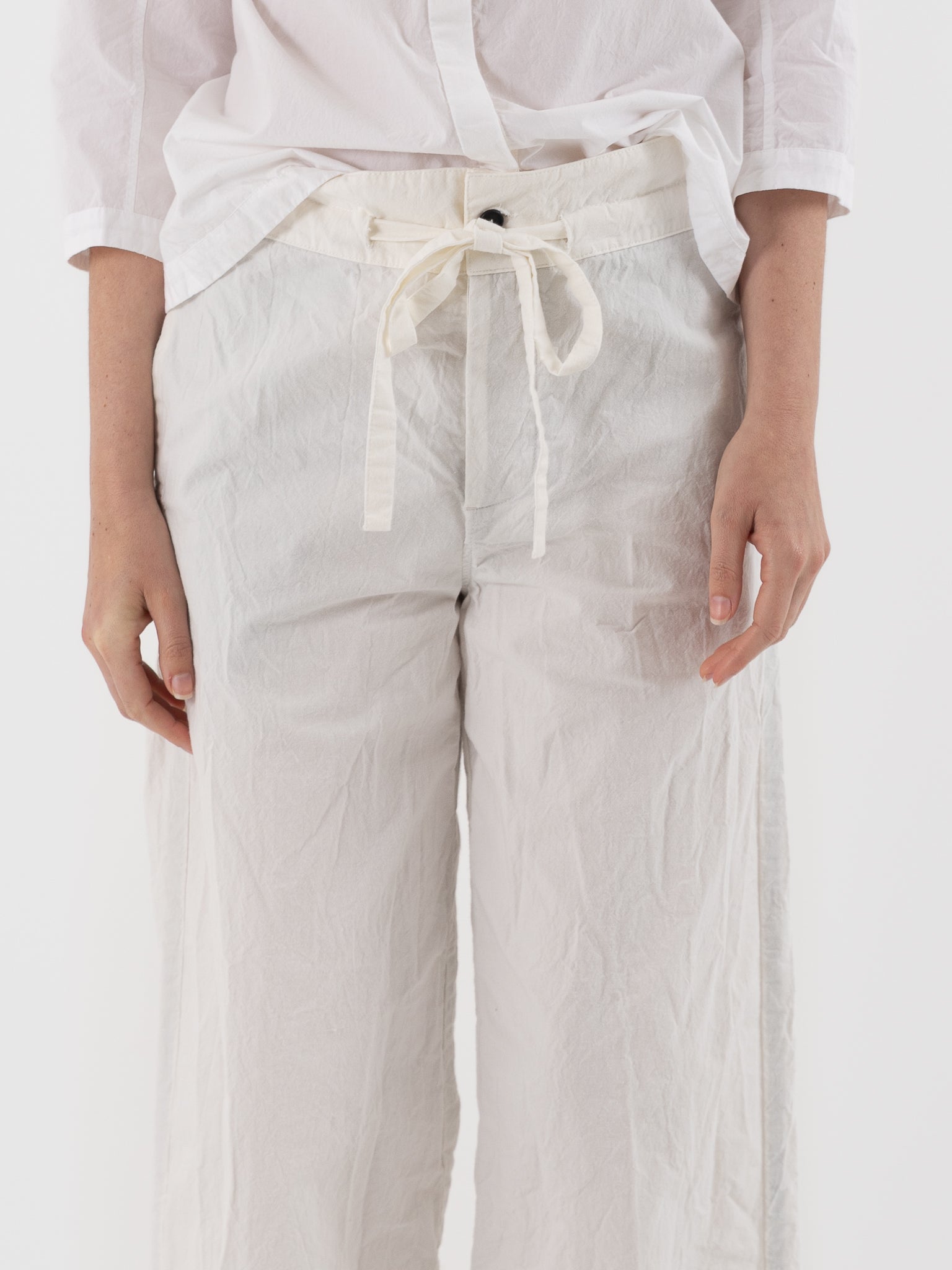 Bergfabel Cloe Pants in White - BERGFABEL at Worthwhile - shop PANT