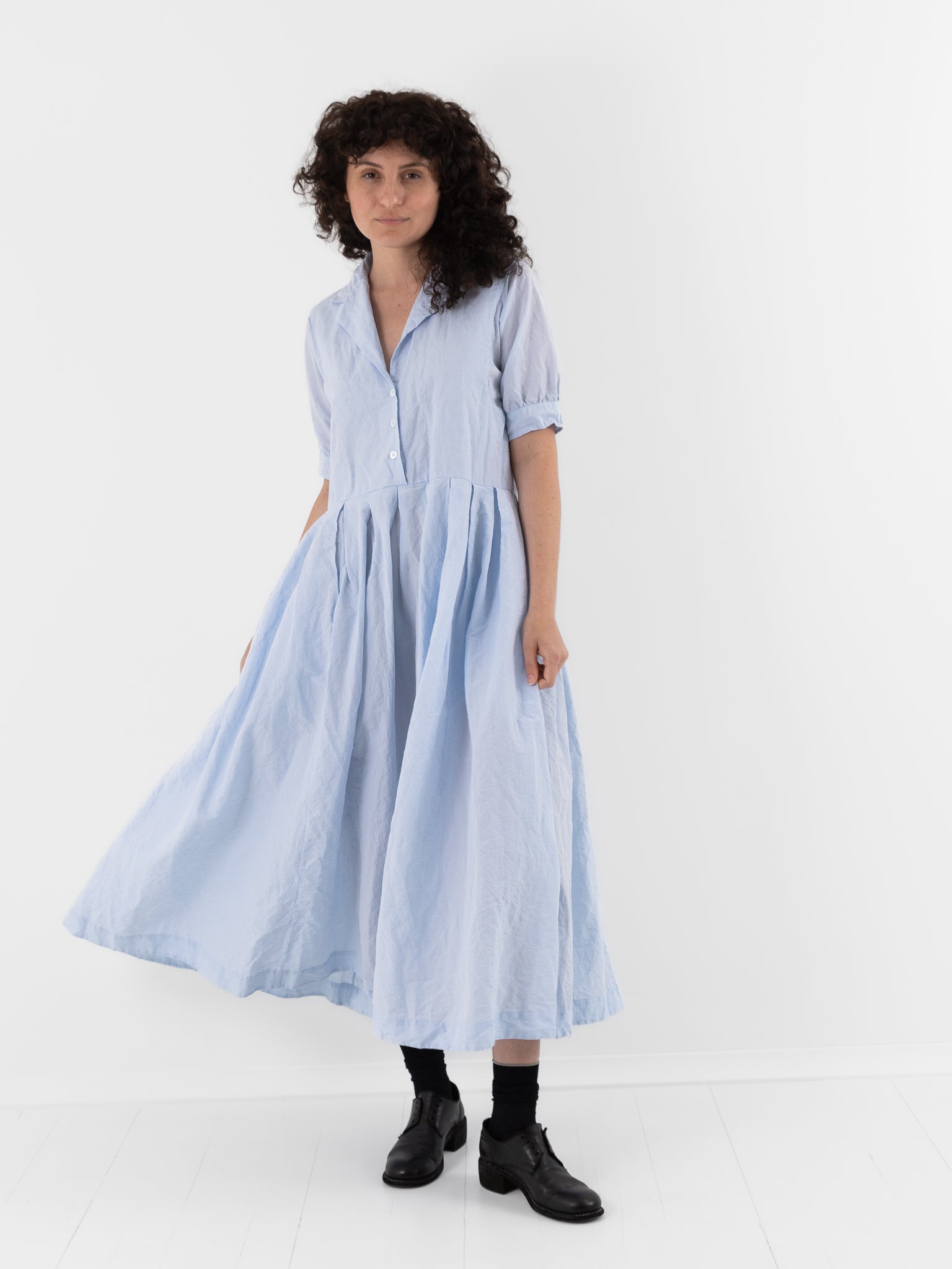 Bergfabel Mina Dress in Azur - BERGFABEL at Worthwhile - shop DRESS