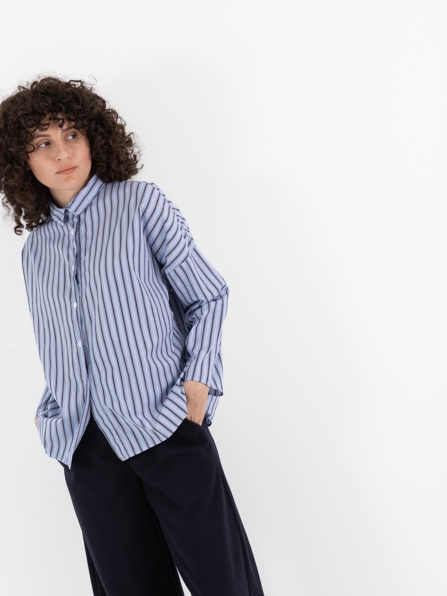 Bergfabel Tina Shirt in Multi Stripe - BERGFABEL at Worthwhile - shop TOP