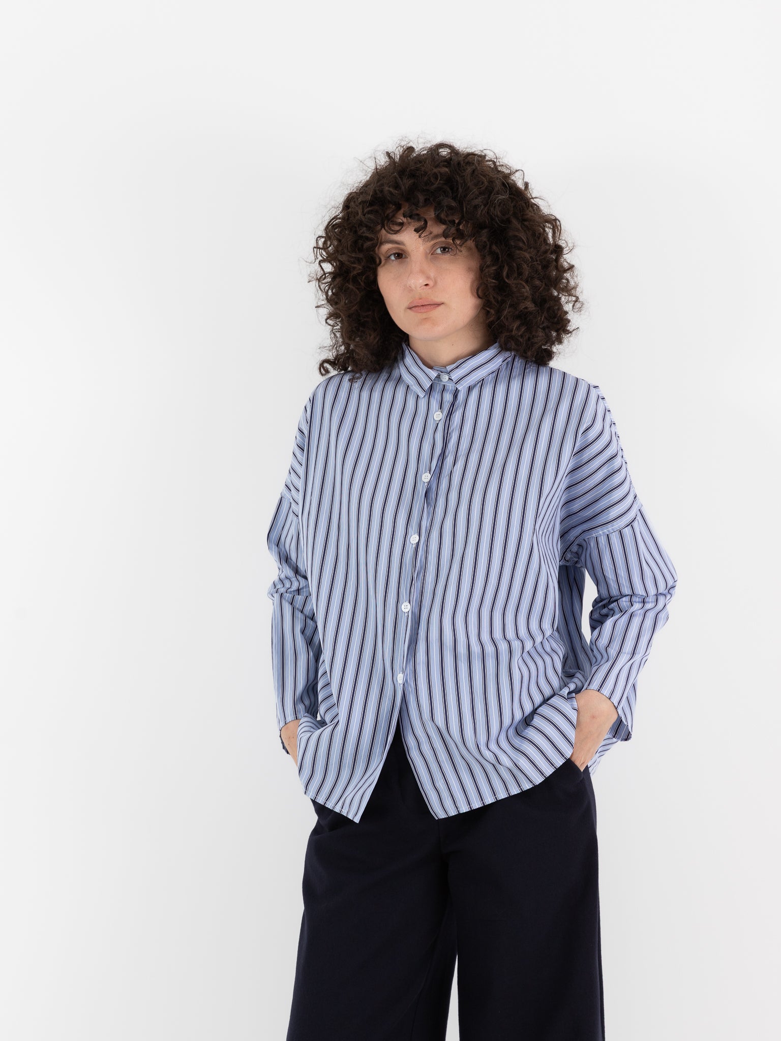 Bergfabel Tina Shirt in Multi Stripe - BERGFABEL at Worthwhile - shop TOP