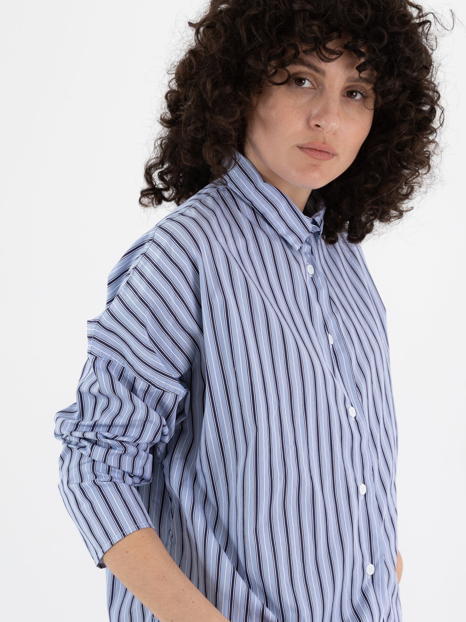 Bergfabel Tina Shirt in Multi Stripe - BERGFABEL at Worthwhile - shop TOP