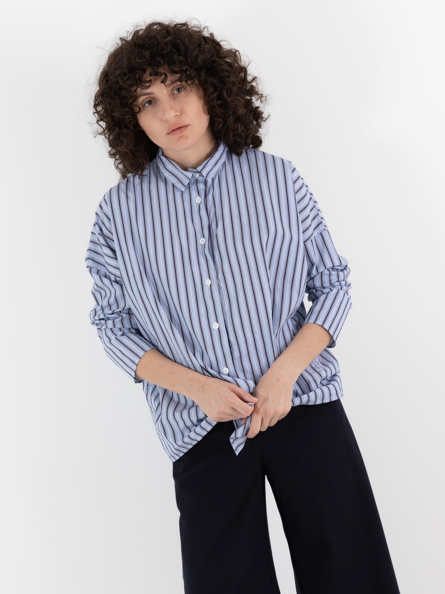 Bergfabel Tina Shirt in Multi Stripe - BERGFABEL at Worthwhile - shop TOP