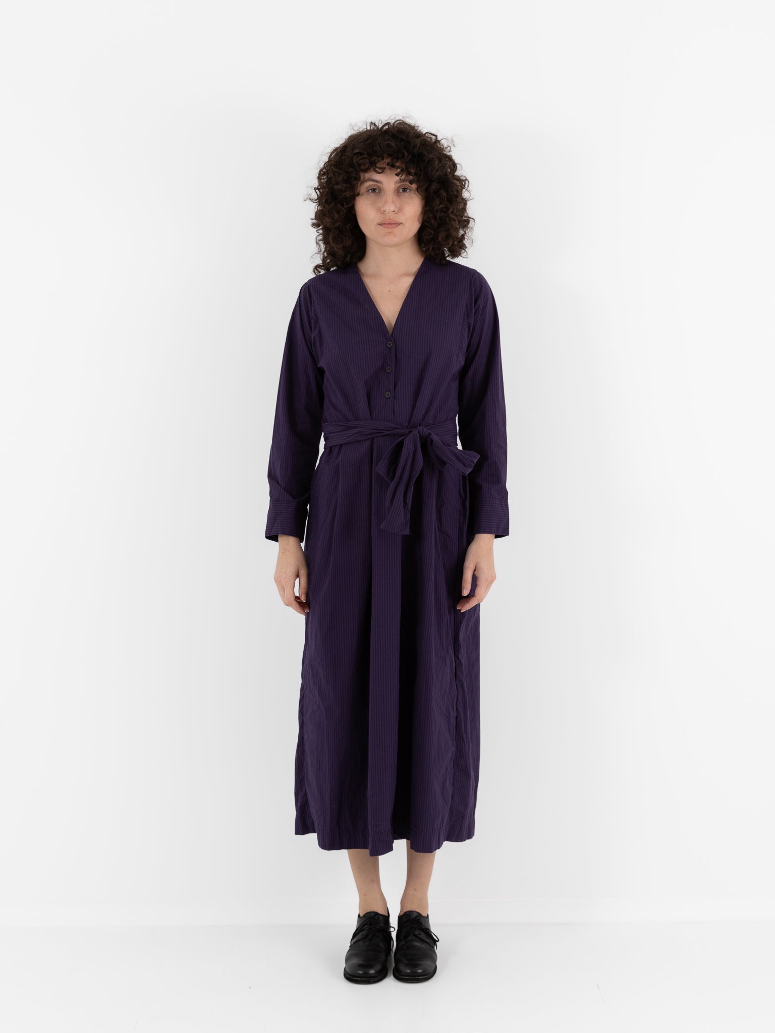 Bergfabel Steffy Dress in Grape Stripe - BERGFABEL at Worthwhile - shop DRESS