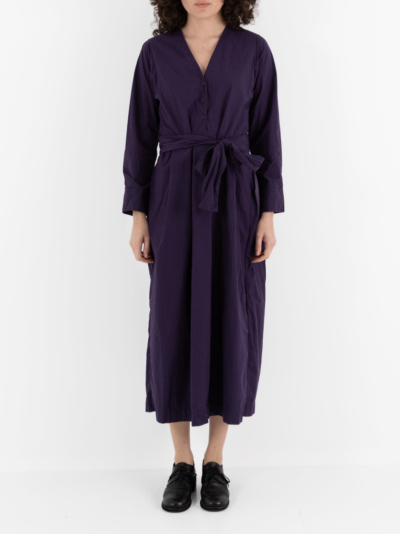 Bergfabel Steffy Dress in Grape Stripe - BERGFABEL at Worthwhile - shop DRESS