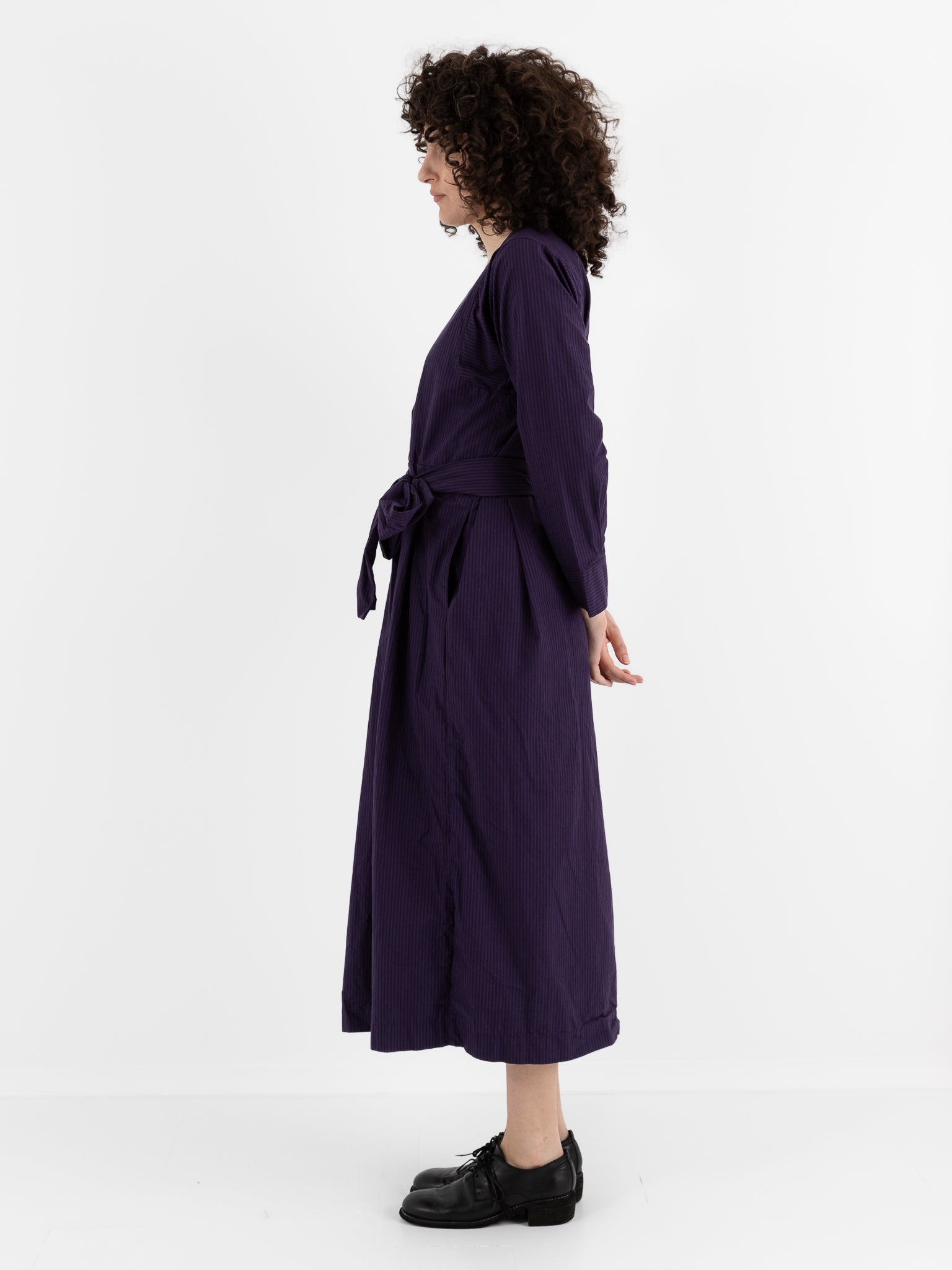 Bergfabel Steffy Dress in Grape Stripe - BERGFABEL at Worthwhile - shop DRESS