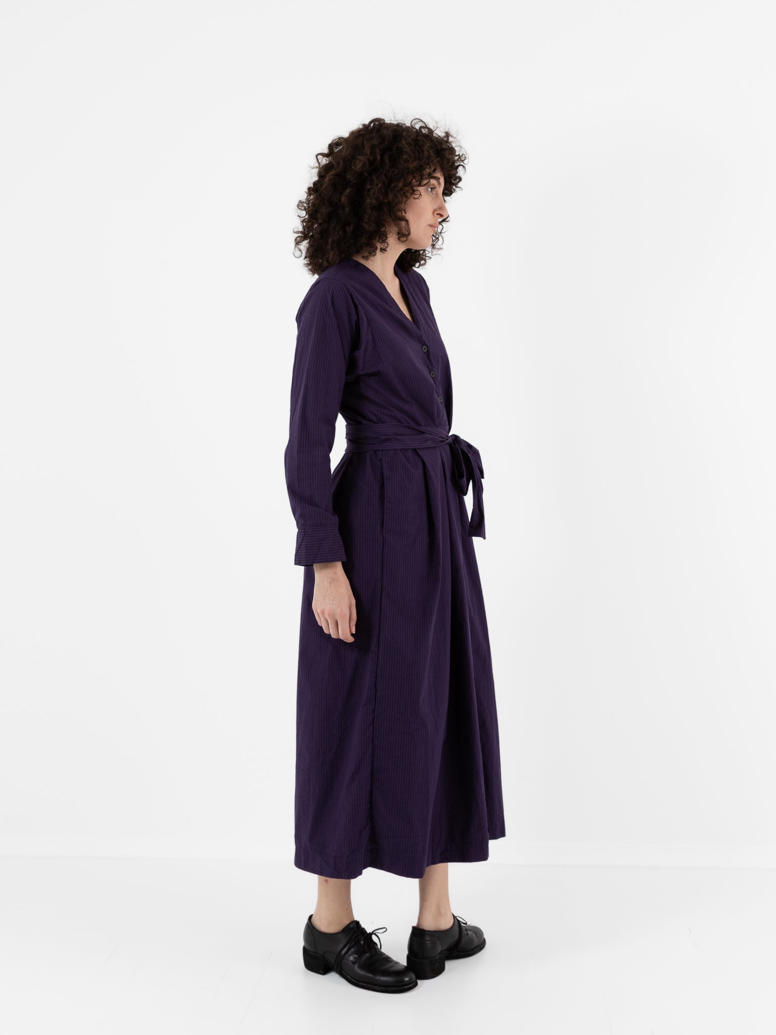 Bergfabel Steffy Dress in Grape Stripe - BERGFABEL at Worthwhile - shop DRESS