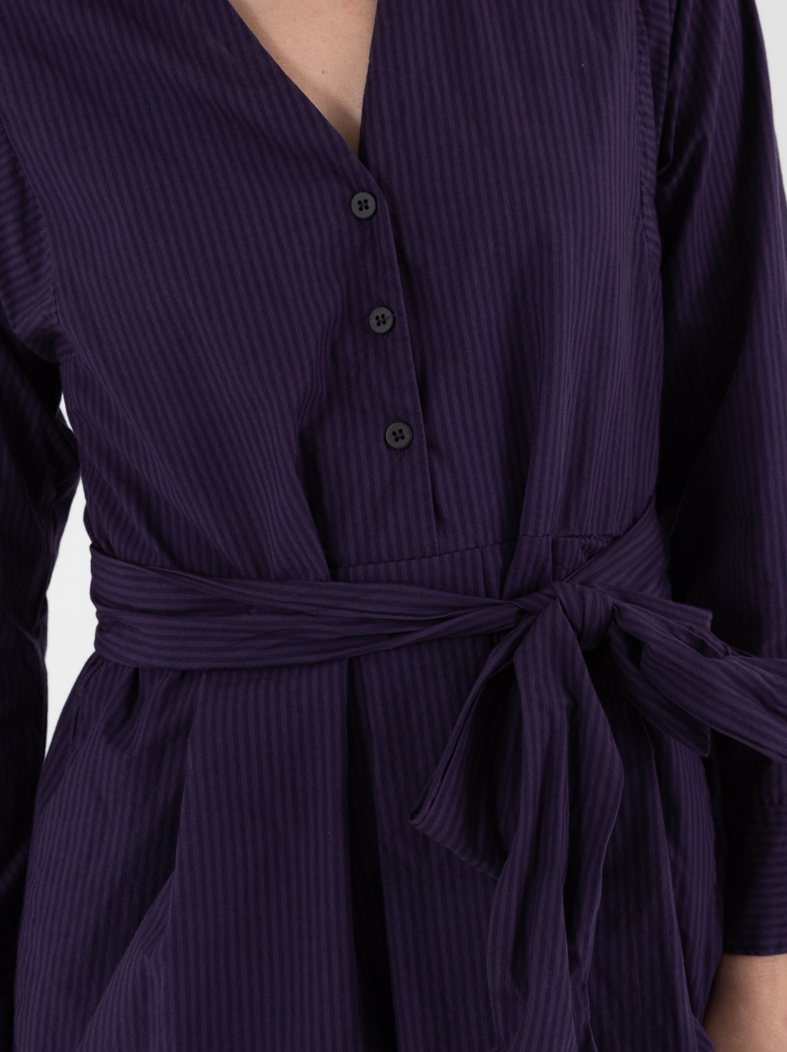 Bergfabel Steffy Dress in Grape Stripe - BERGFABEL at Worthwhile - shop DRESS