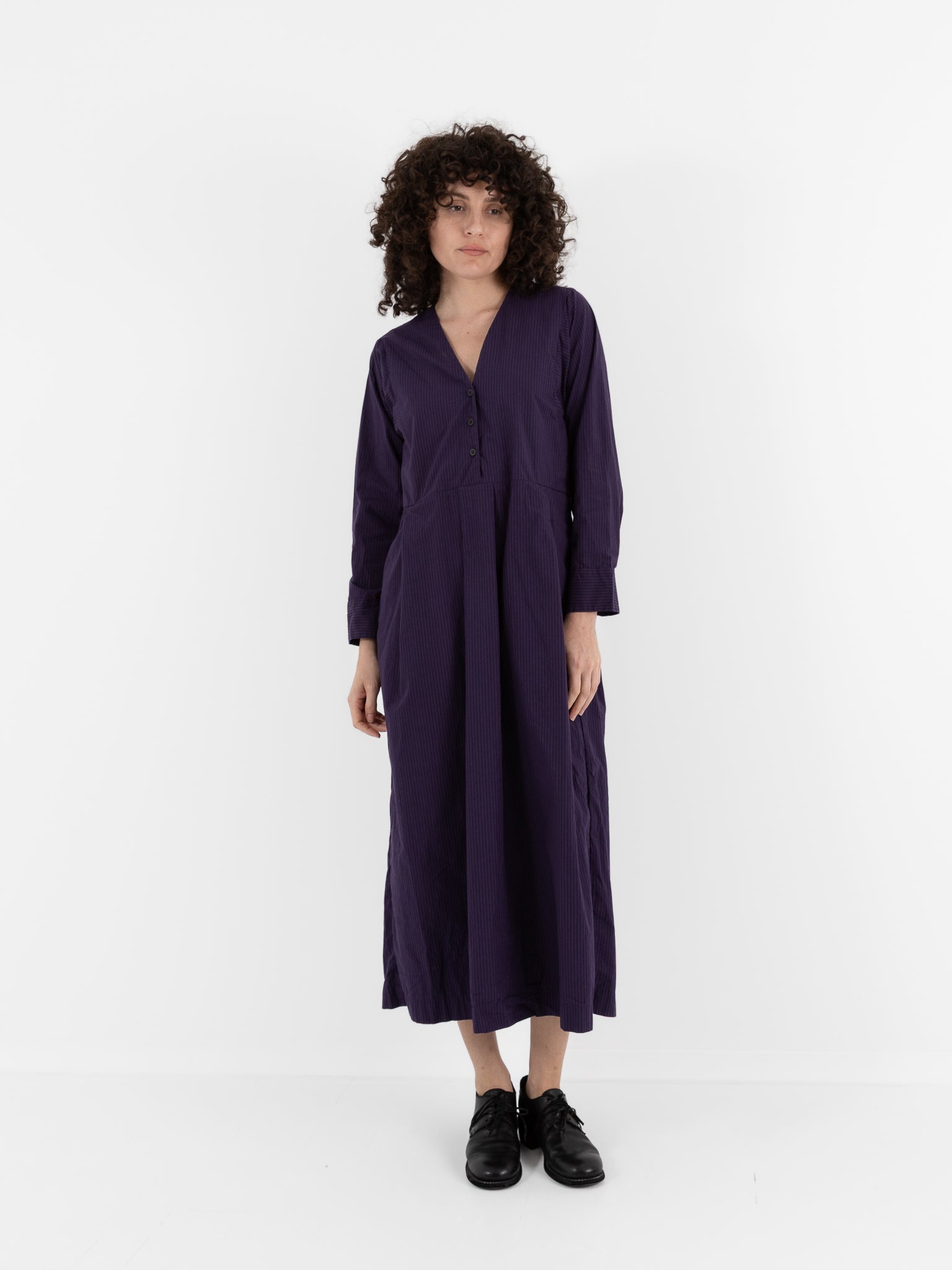 Bergfabel Steffy Dress in Grape Stripe - BERGFABEL at Worthwhile - shop DRESS