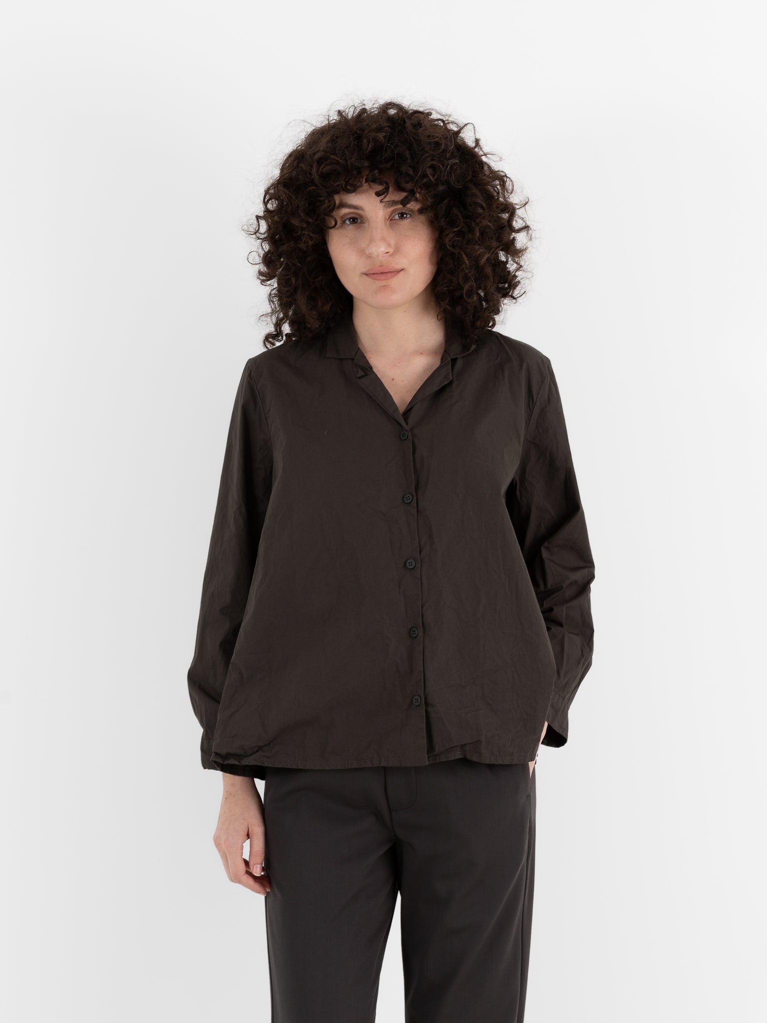 Bergfabel Jenny Shirt in Moss - BERGFABEL at Worthwhile - shop TOP