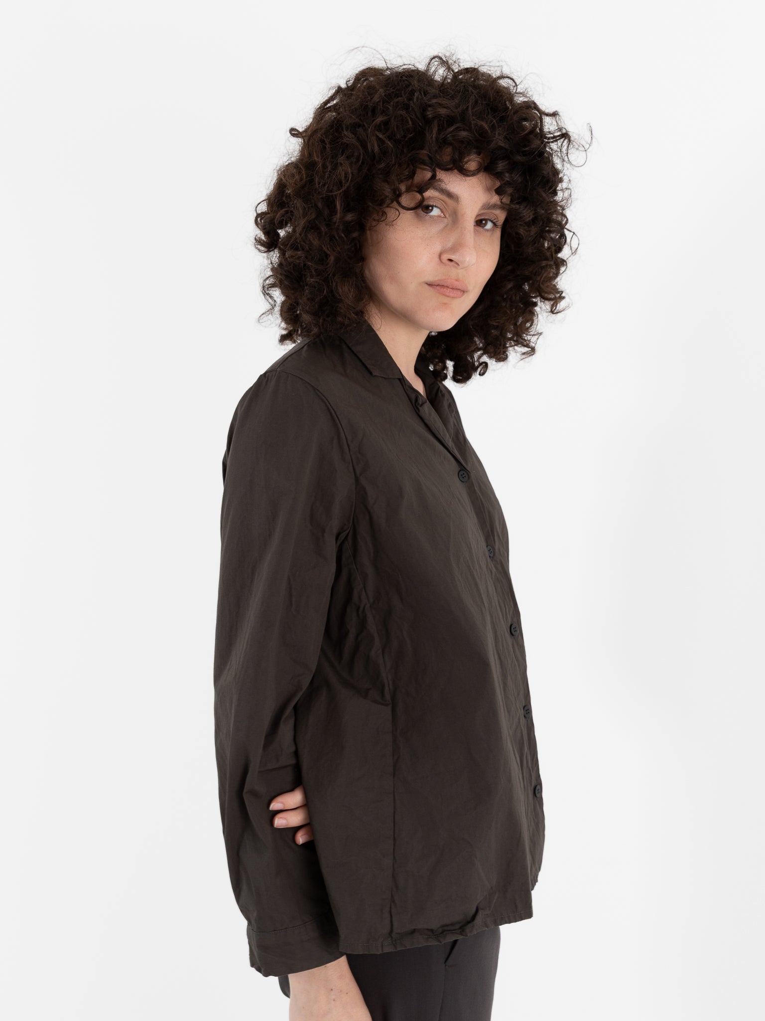 Bergfabel Jenny Shirt in Moss - BERGFABEL at Worthwhile - shop TOP