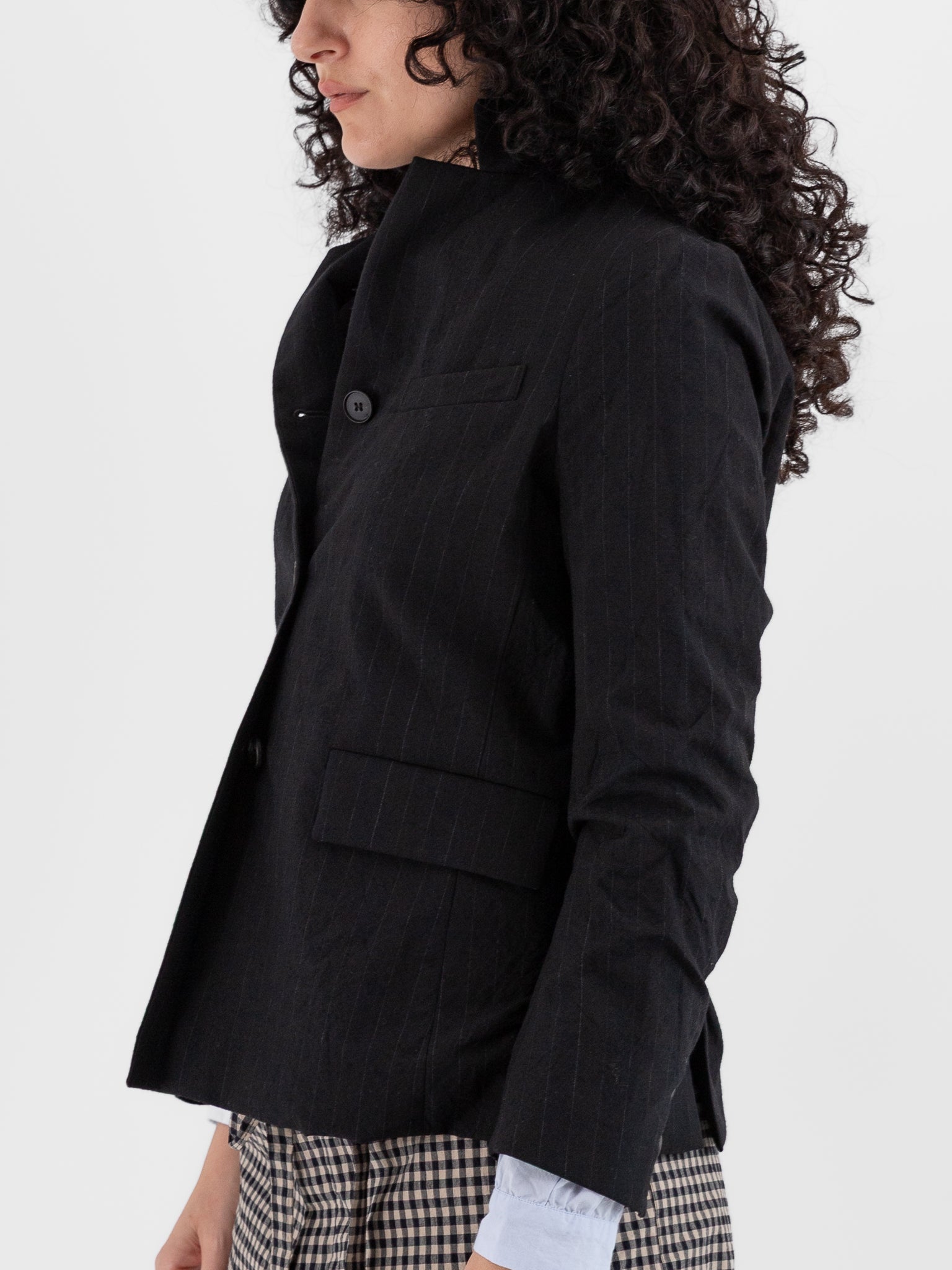 Bergfabel Giulia Jacket in Black Stripe - BERGFABEL at Worthwhile - shop JACKET