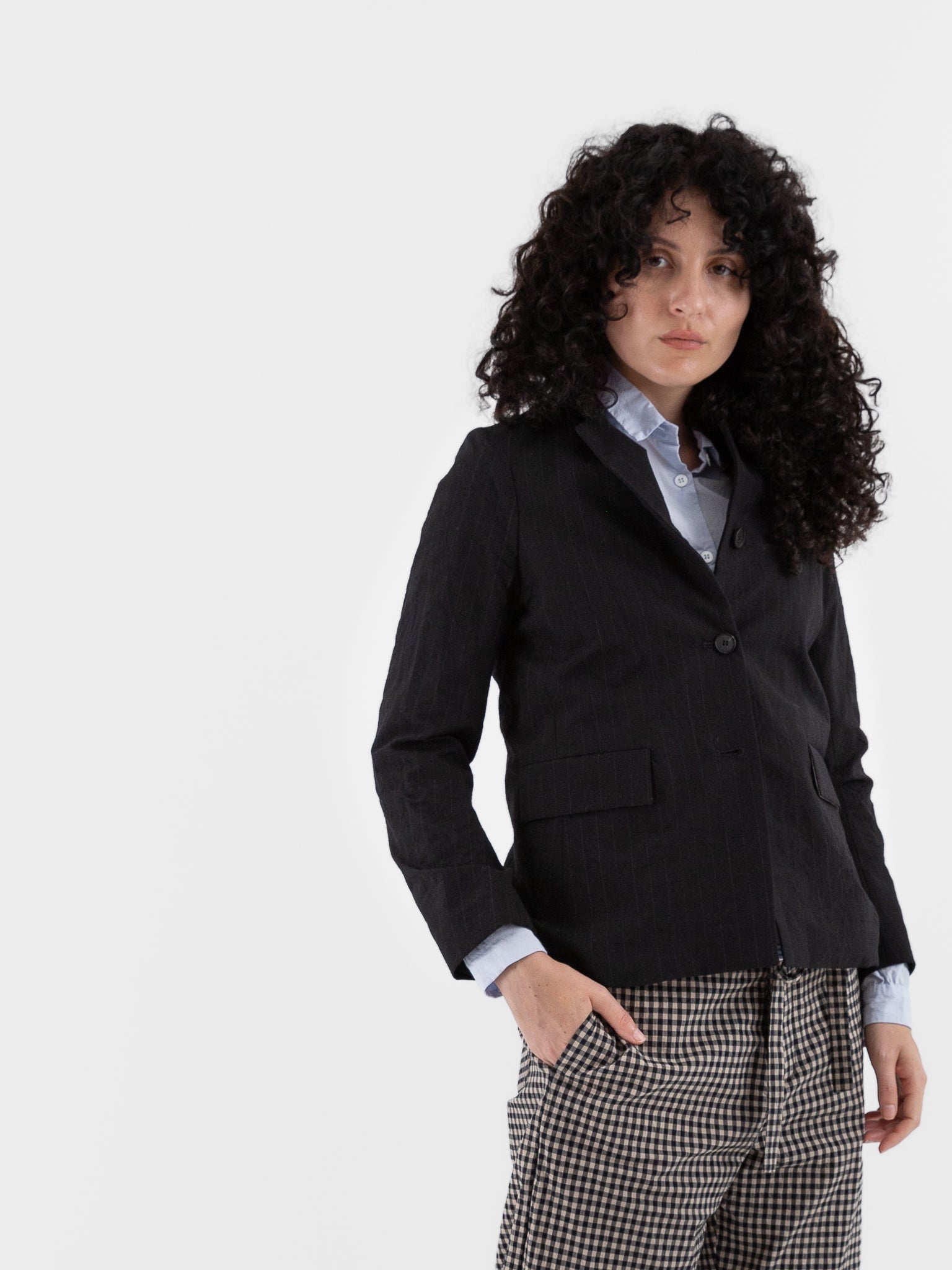 Bergfabel Giulia Jacket in Black Stripe - BERGFABEL at Worthwhile - shop JACKET