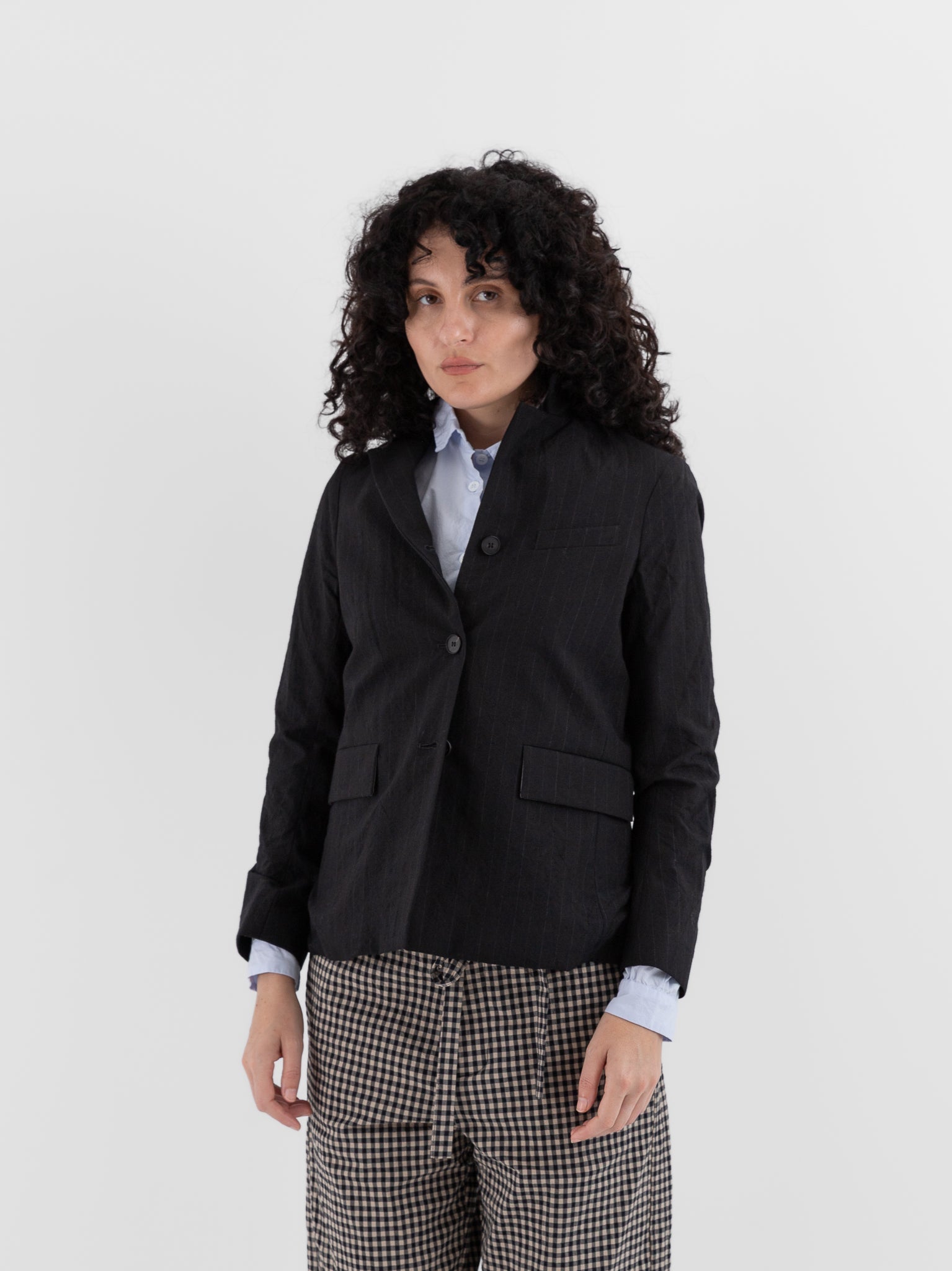 Bergfabel Giulia Jacket in Black Stripe - BERGFABEL at Worthwhile - shop JACKET