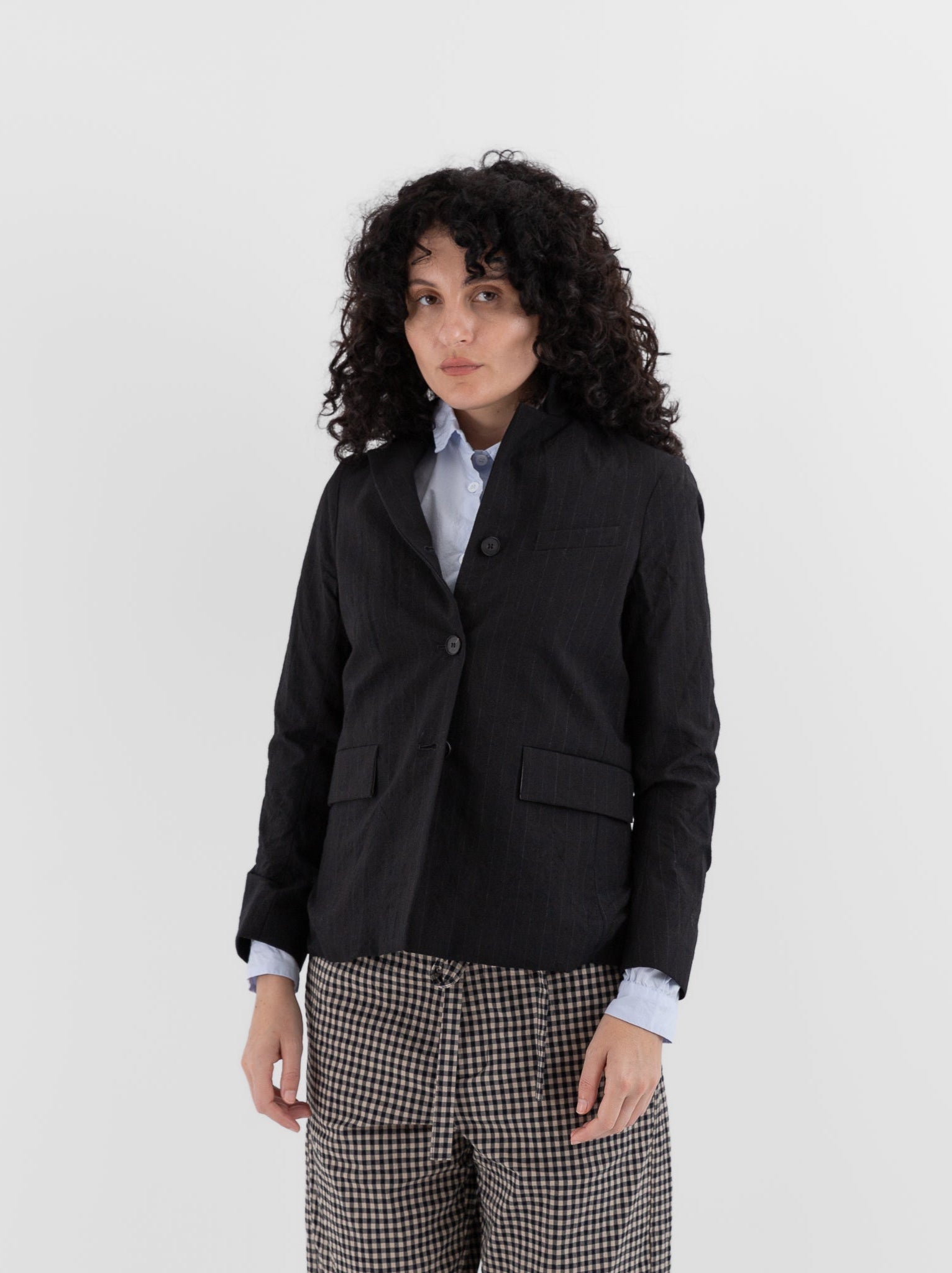 Bergfabel Giulia Jacket in Black Stripe - BERGFABEL at Worthwhile - shop JACKET