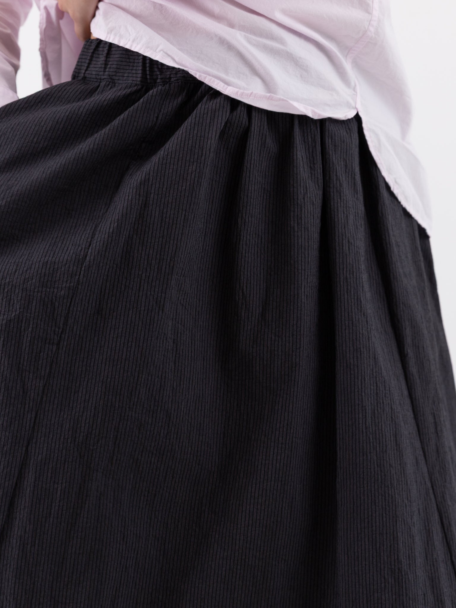 Bergfabel Ivy Skirt in Grey Stripe - BERGFABEL at Worthwhile - shop SKIRT