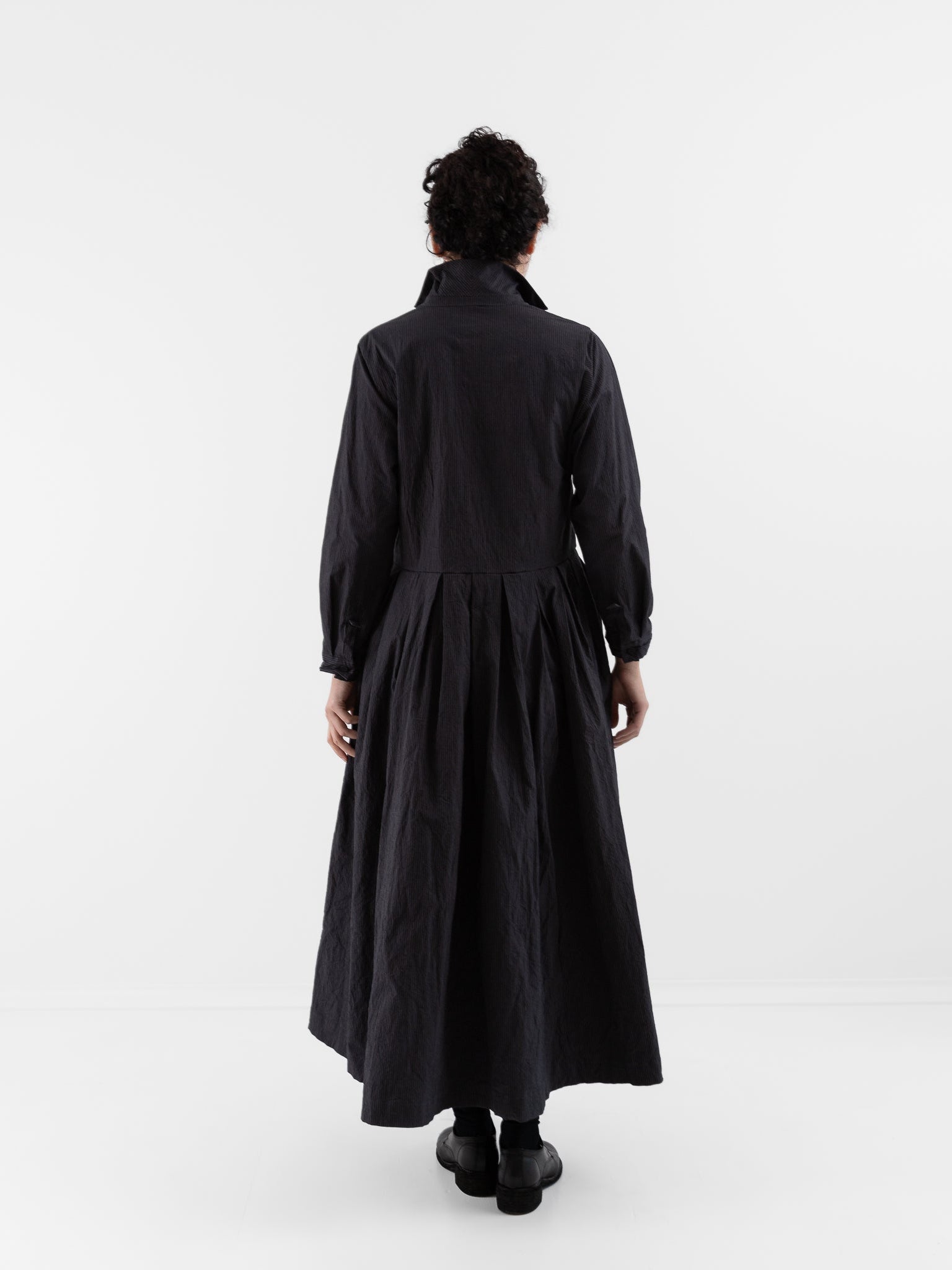 Bergfabel Mina Dress in Grey Stripe - BERGFABEL at Worthwhile - shop DRESS
