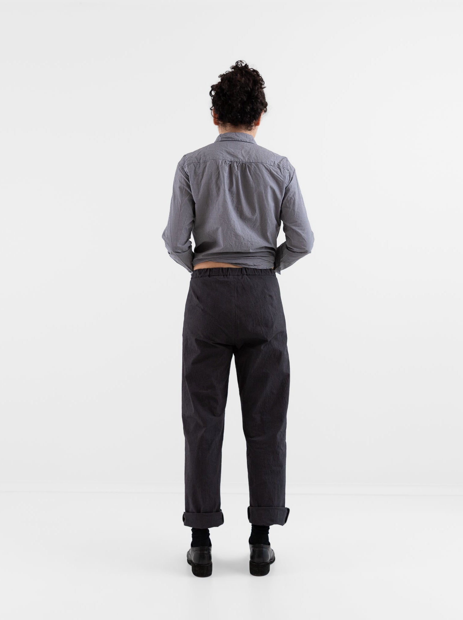 Bergfabel Silvy Pant in Grey Stripe - BERGFABEL at Worthwhile - shop PANT