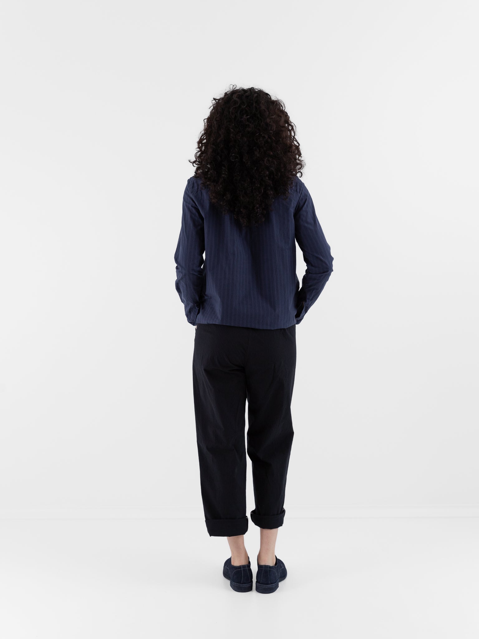 Bergfabel Tyrol Shirt in Blue Stripe - BERGFABEL at Worthwhile - shop TOP