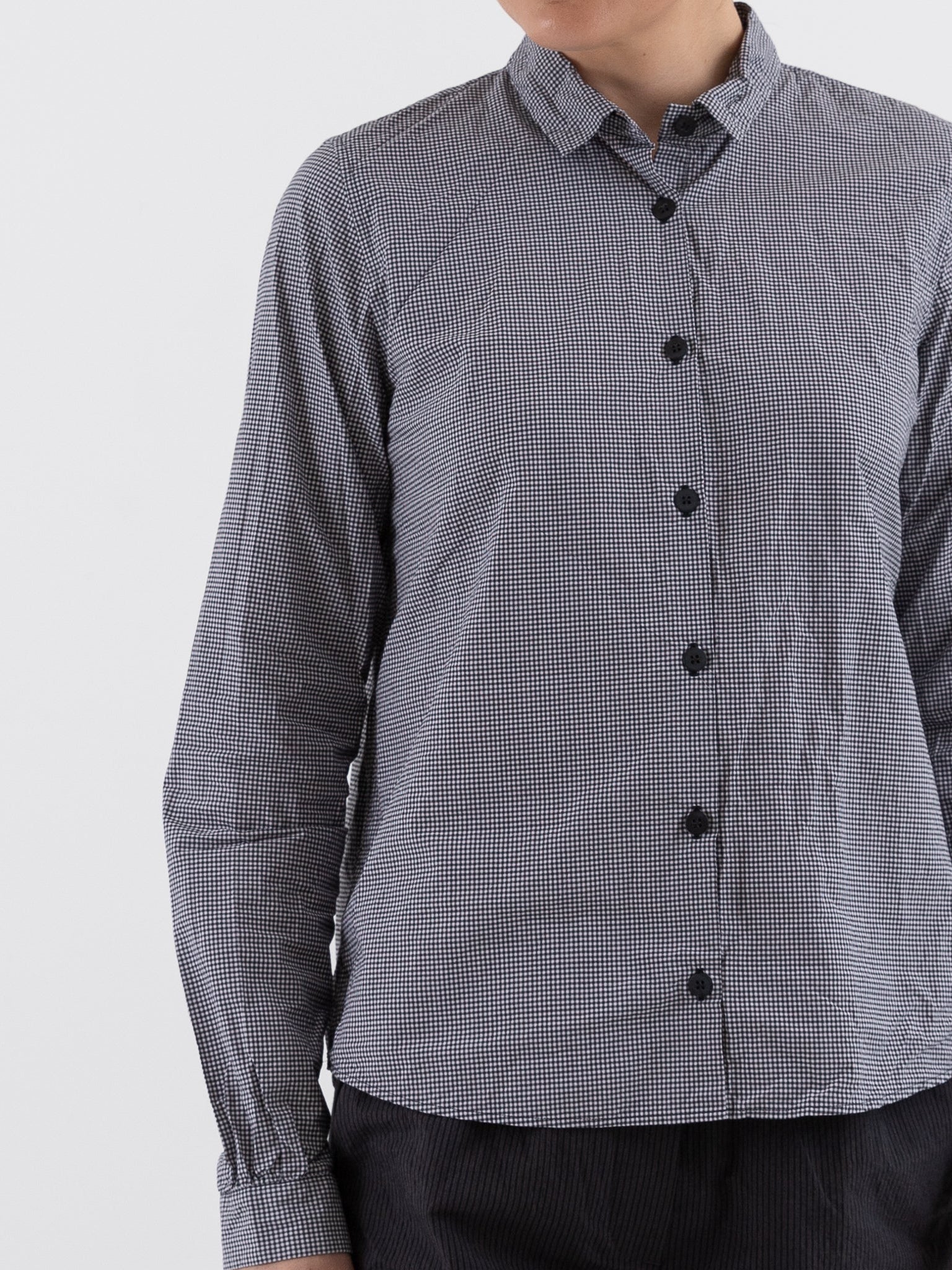 Bergfabel Tyrol Shirt in Micro Check - BERGFABEL at Worthwhile - shop TOP