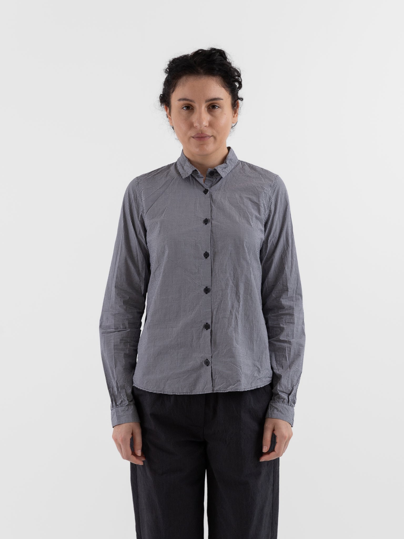 Bergfabel Tyrol Shirt in Micro Check - BERGFABEL at Worthwhile - shop TOP