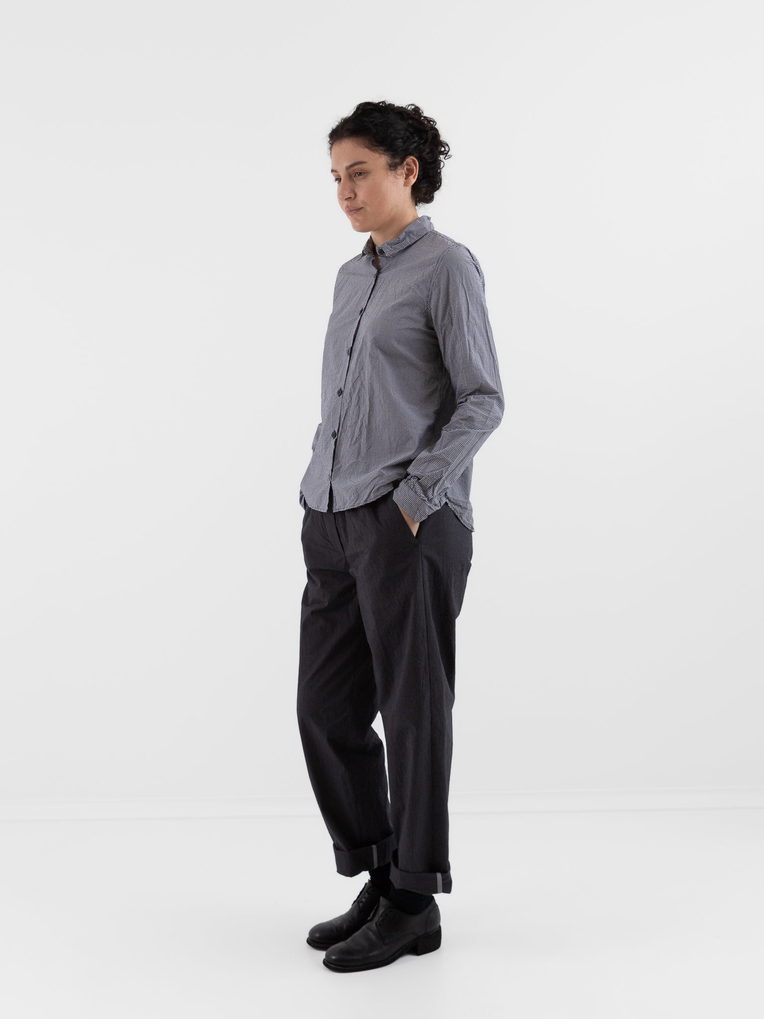 Bergfabel Tyrol Shirt in Micro Check - BERGFABEL at Worthwhile - shop TOP