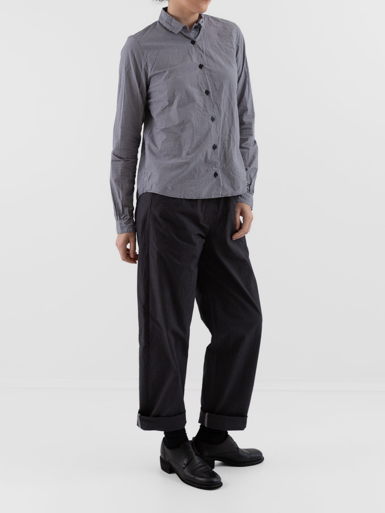Bergfabel Tyrol Shirt in Micro Check - BERGFABEL at Worthwhile - shop TOP
