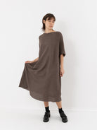 Boboutic Tee Shirt Dress, Dark Taupe - Worthwhile, Inc.