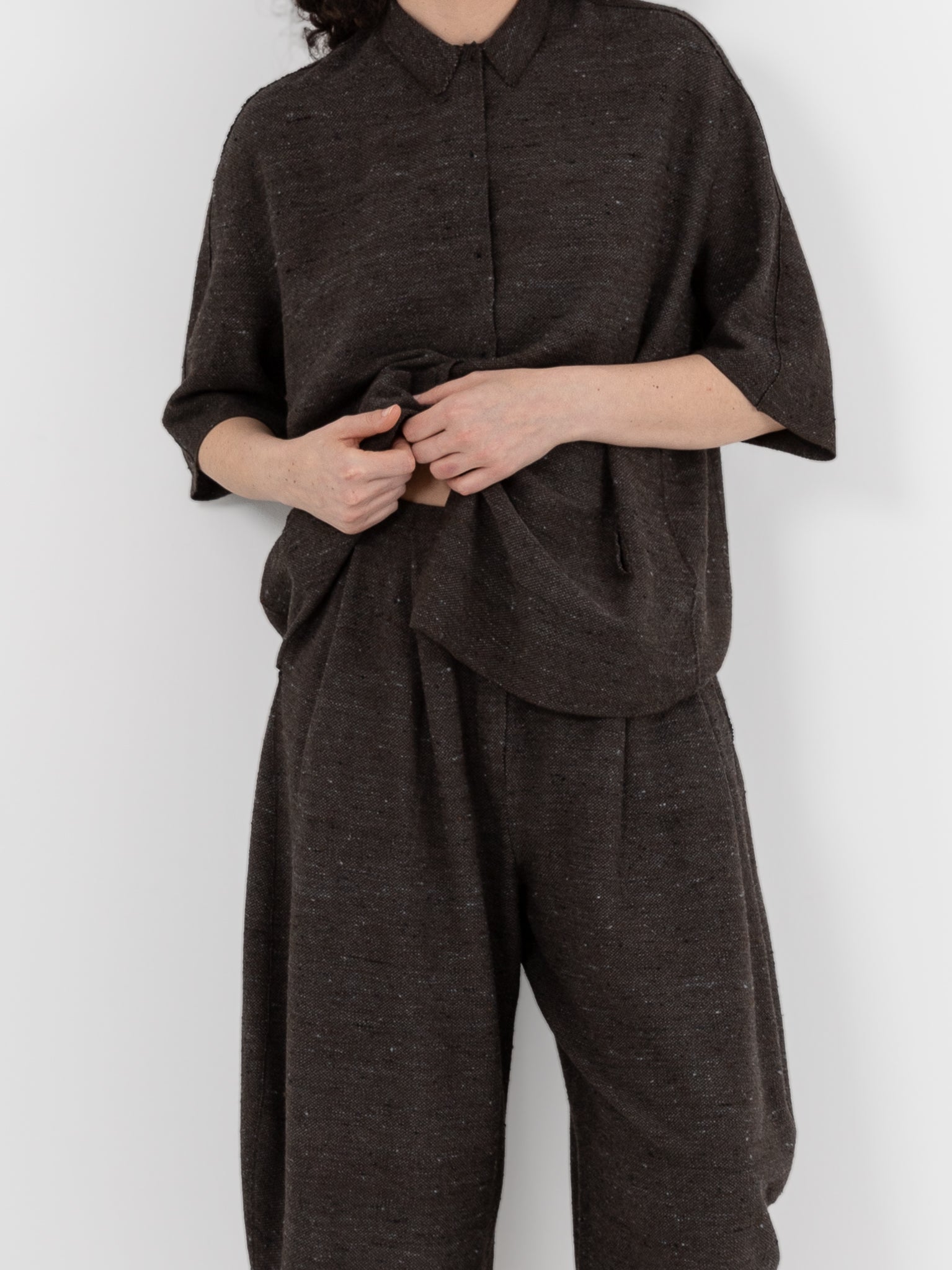 Boboutic Dressing Short Trousers in Gray Blue - BOBOUTIC at Worthwhile - shop PANT