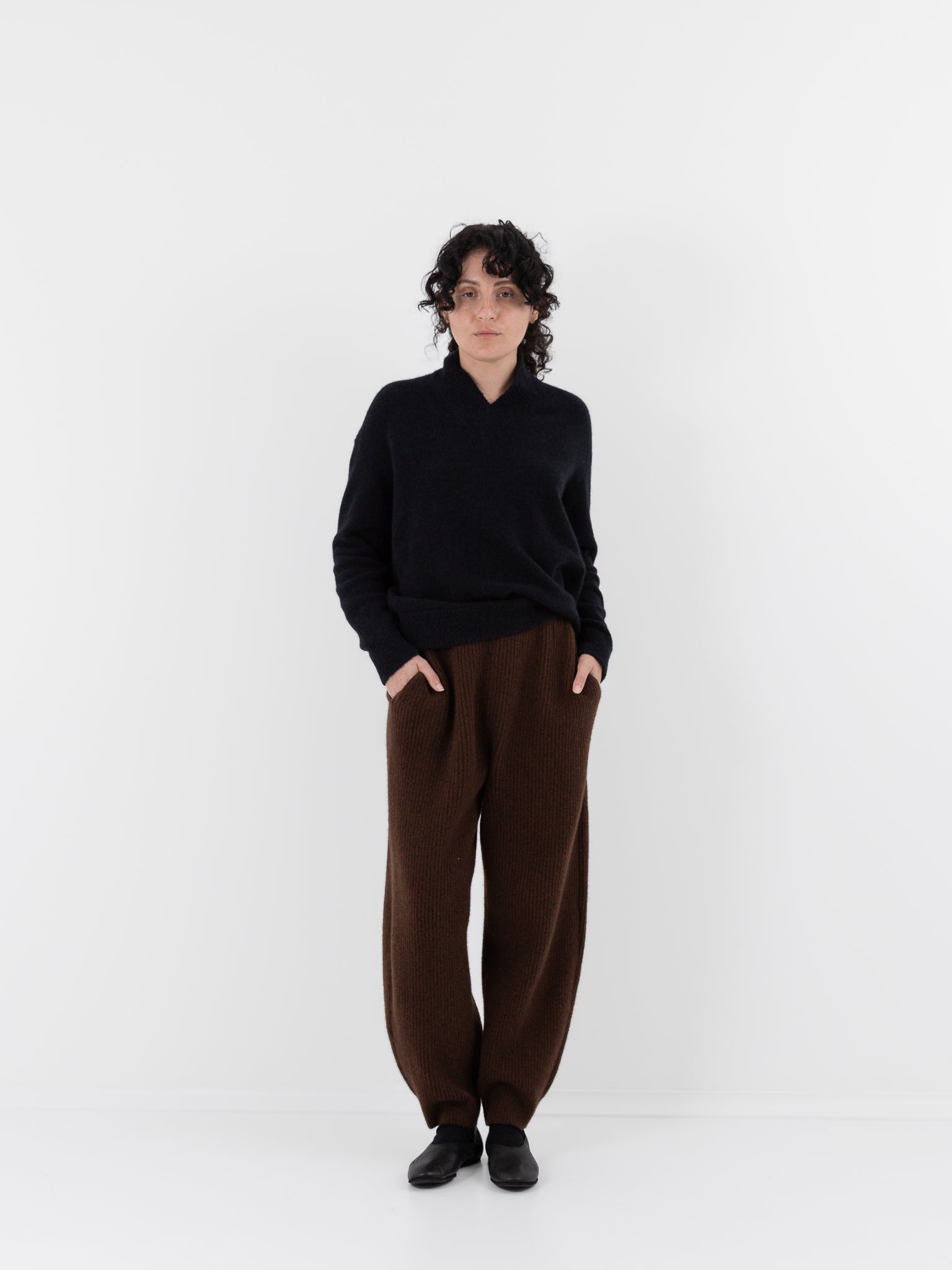Boboutic Gemini Ribbed Pant in Chestnut - BOBOUTIC at Worthwhile - shop PANT
