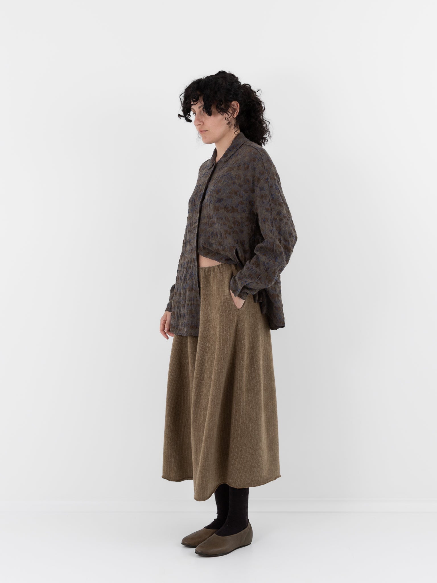 Boboutic Hypnosis Skirt-Pants in Bark Green - BOBOUTIC at Worthwhile - shop PANT