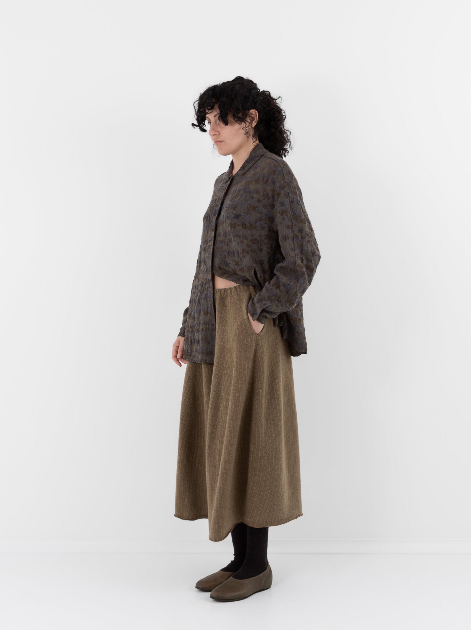 Boboutic Hypnosis Skirt-Pants in Bark Green - BOBOUTIC at Worthwhile - shop PANT