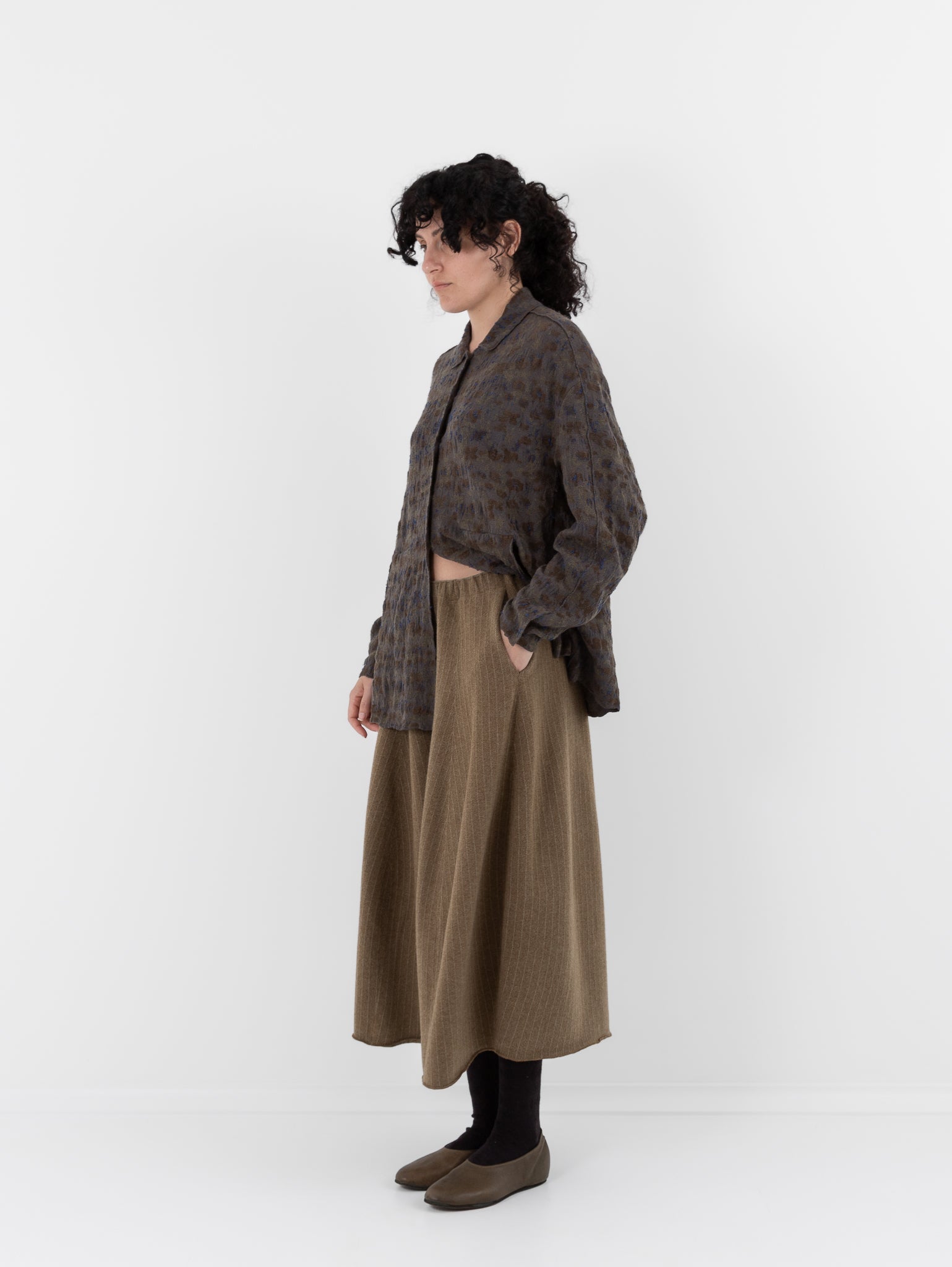 Boboutic Hypnosis Skirt-Pants in Bark Green - BOBOUTIC at Worthwhile - shop PANT
