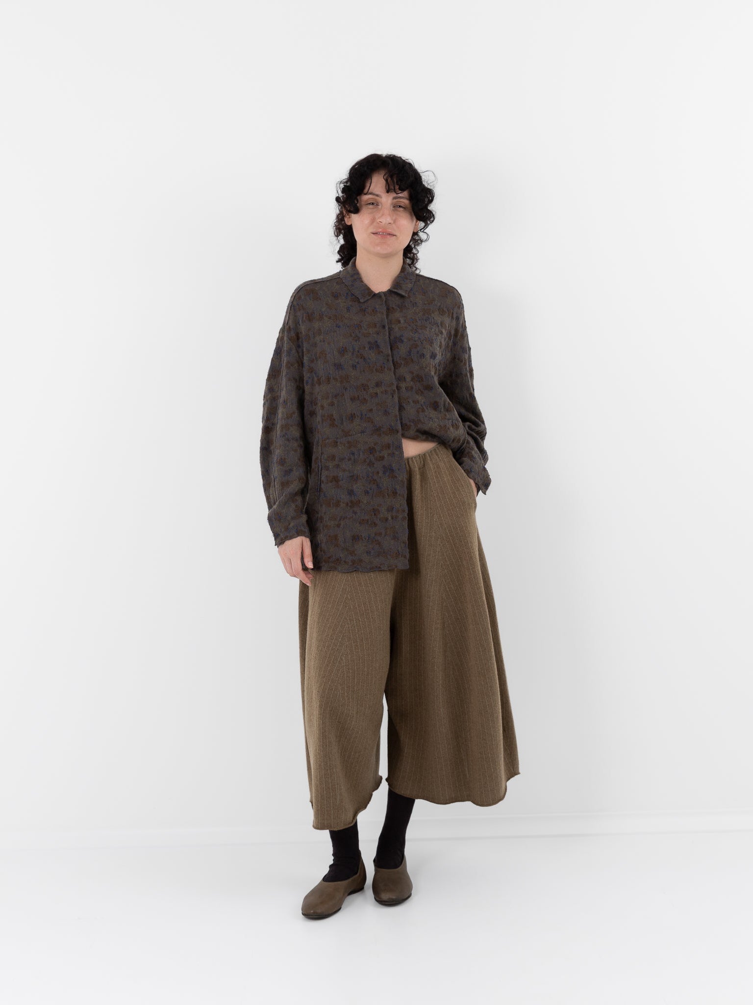 Boboutic Hypnosis Skirt-Pants in Bark Green - BOBOUTIC at Worthwhile - shop PANT